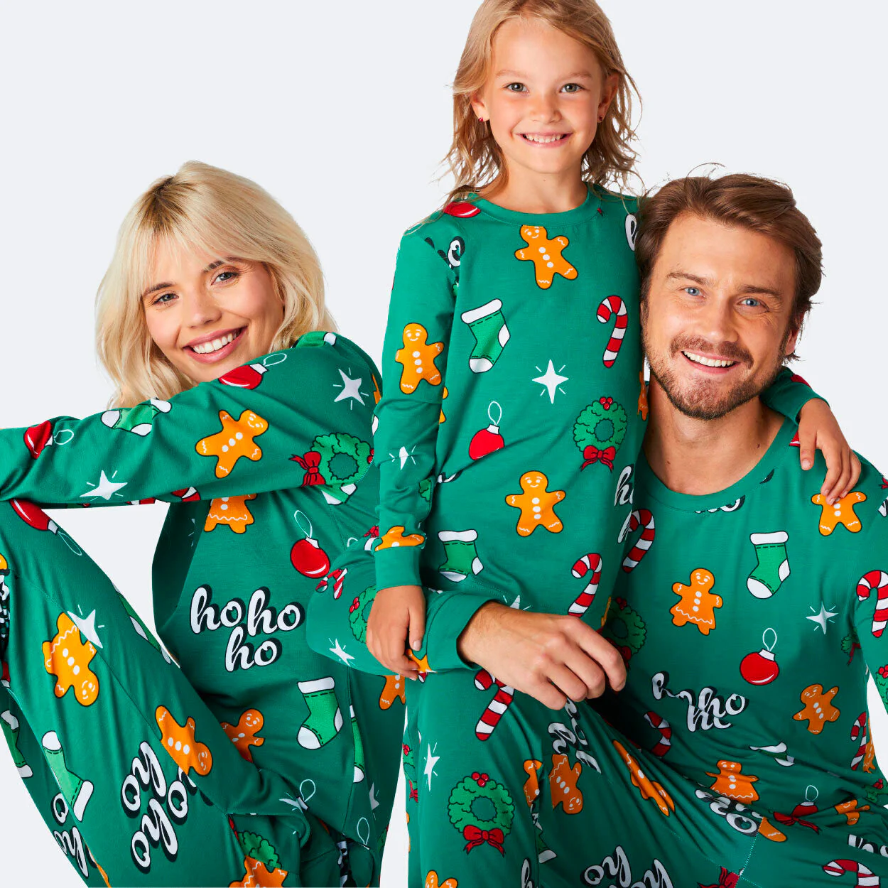 Green Hohoho Christmas Pyjamas Family - Image 13