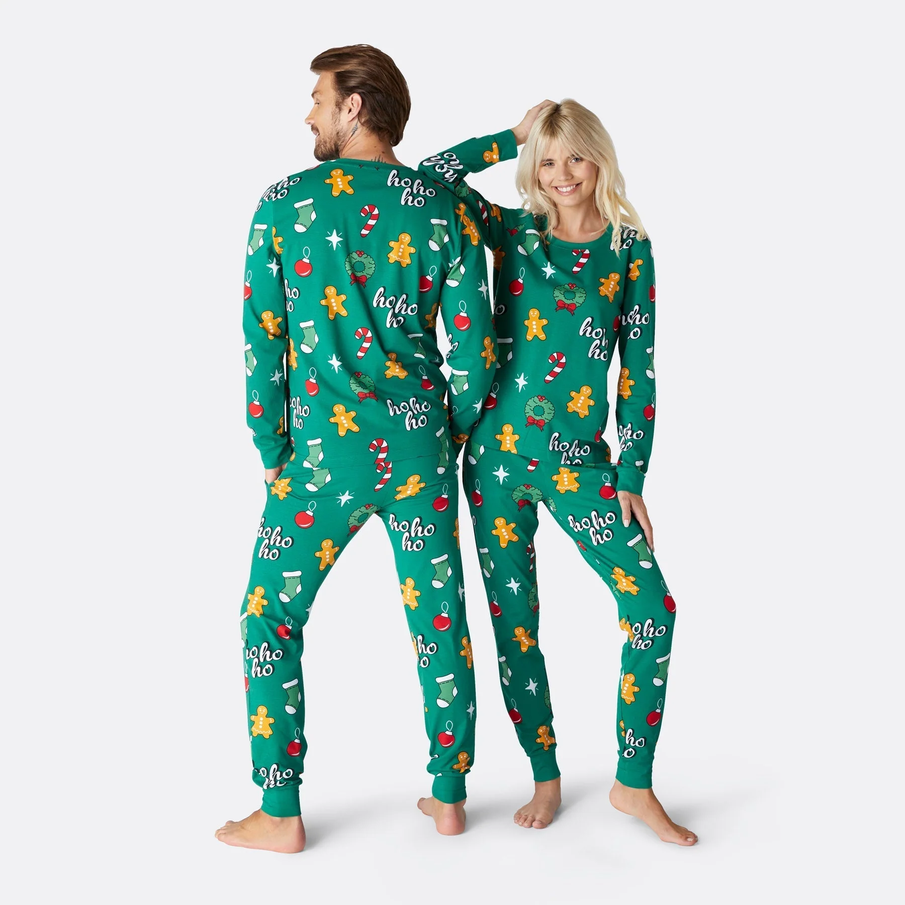 Green Hohoho Christmas Pyjamas Family - Image 7
