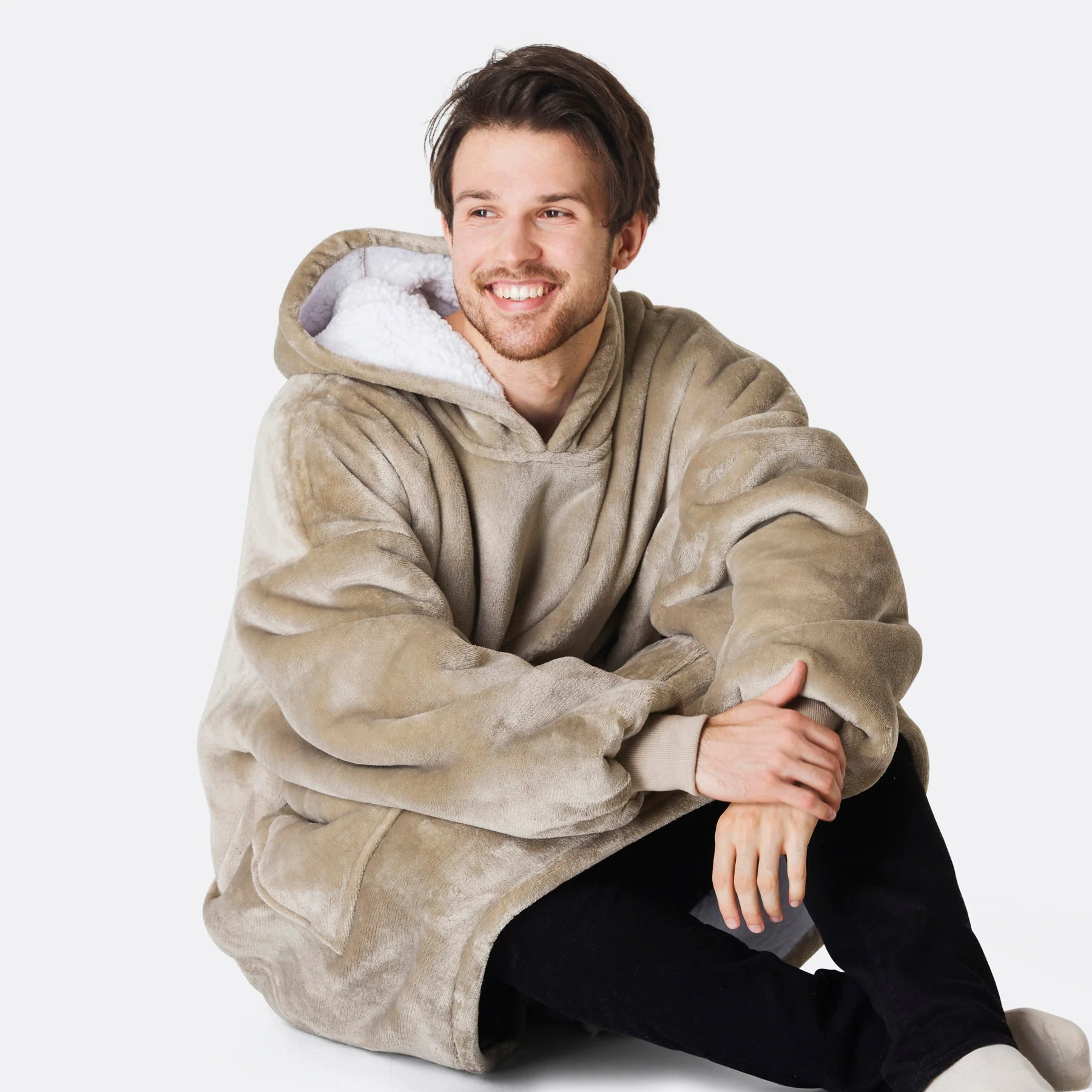 Khaki HappyHoodie - Image 6