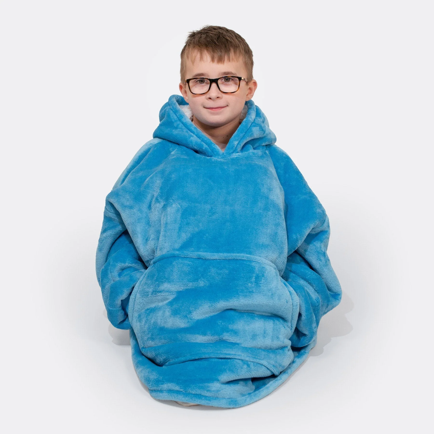Kids' Blue HappyHoodie - Image 3
