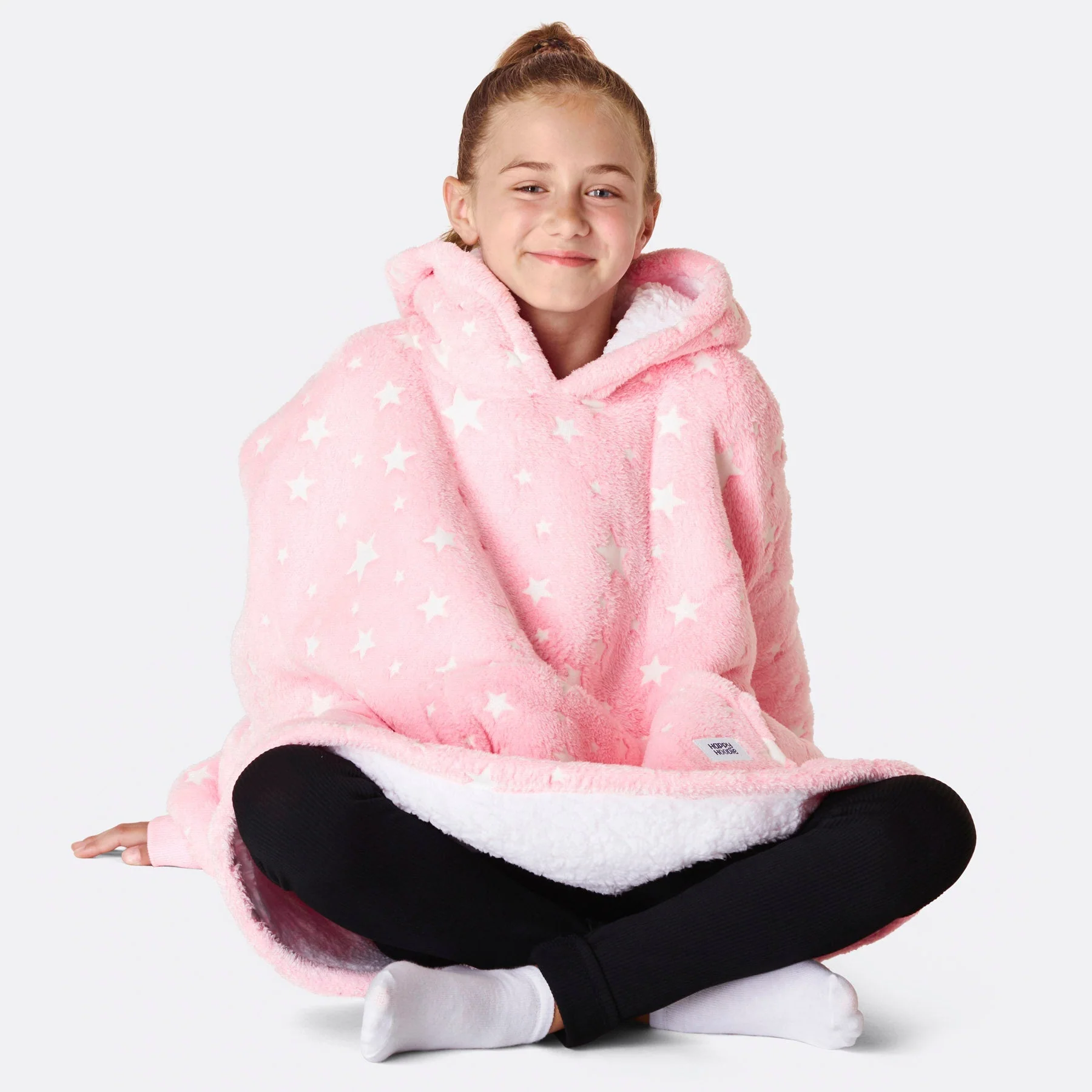 Kids' Pink Stars HappyHoodie - Image 3