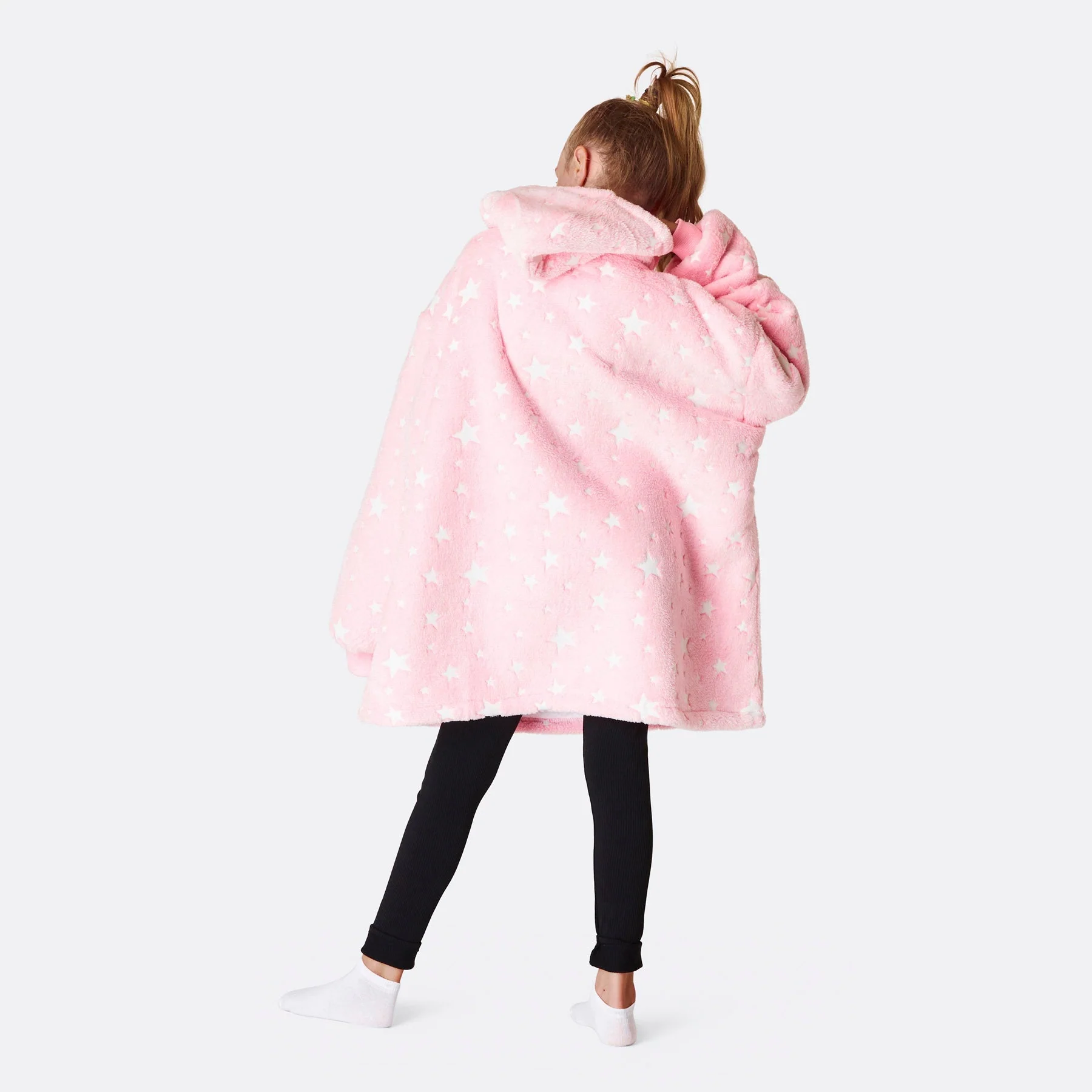 Kids' Pink Stars HappyHoodie - Image 4