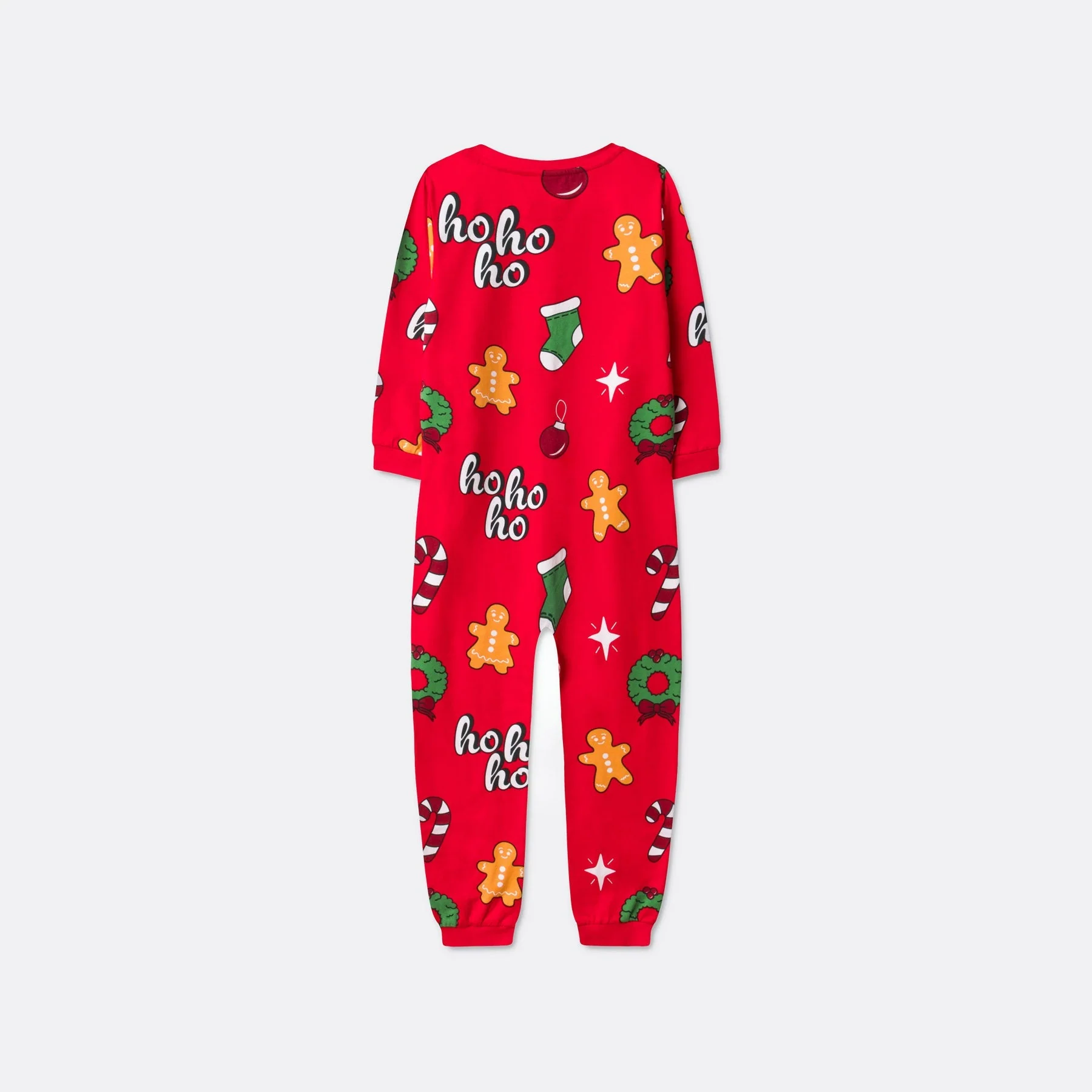 Kids' Red Hohoho Overall Christmas Pyjamas - Image 4