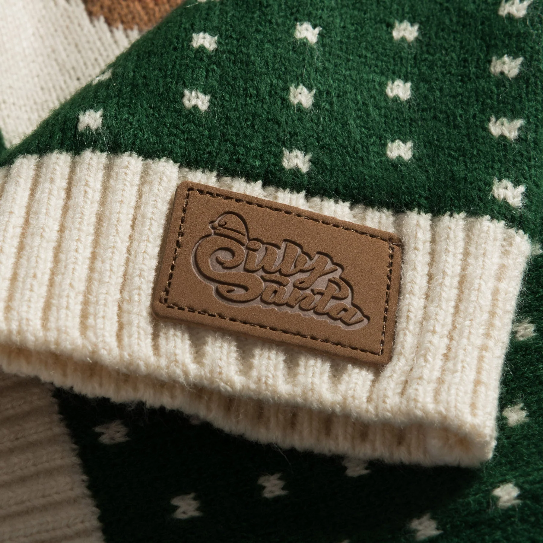 Kids' Retro Reindeer Green Christmas Jumper - Image 4