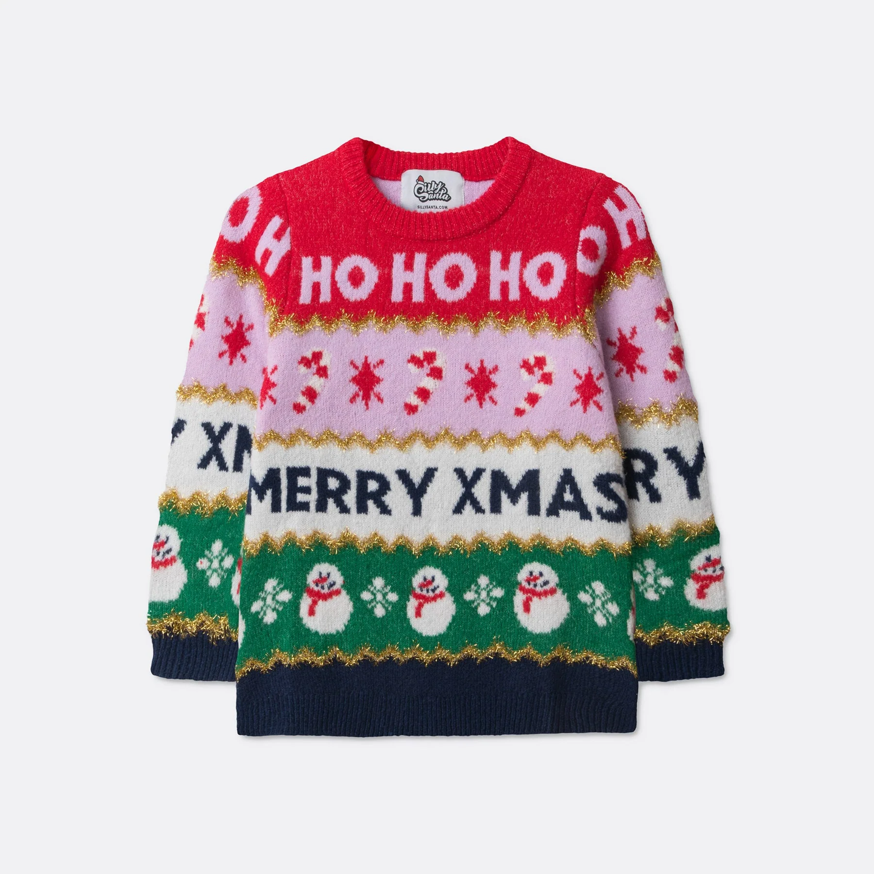 Kids' Striped Christmas Jumper - Image 3