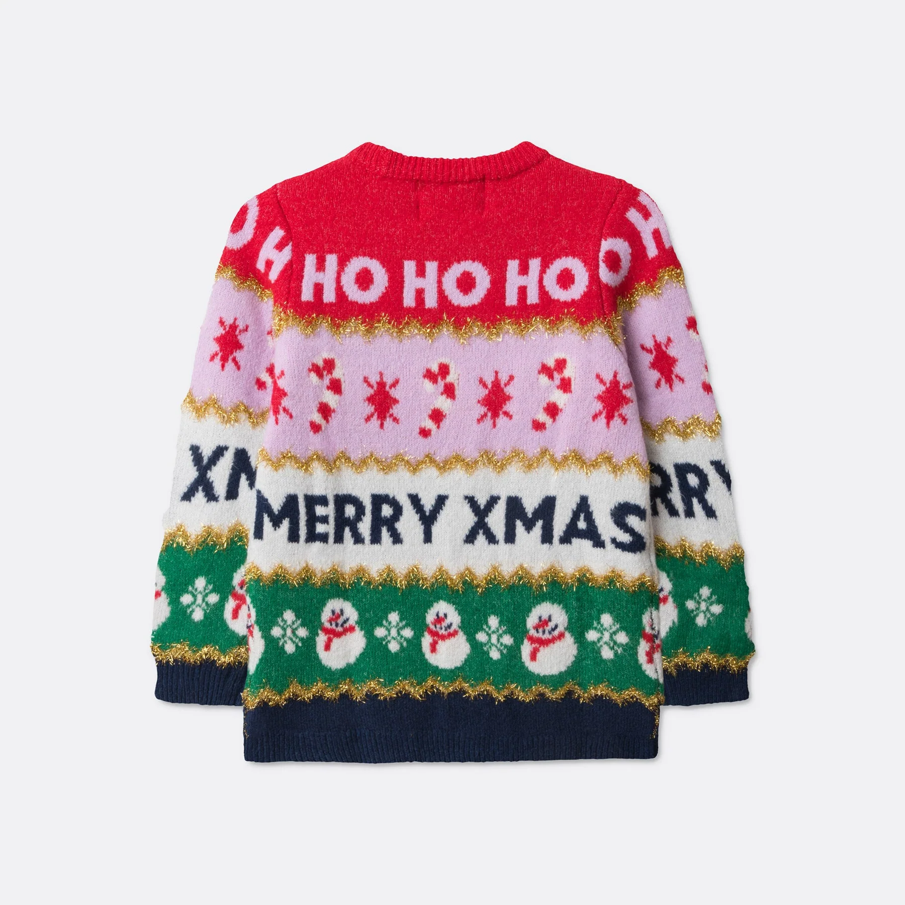 Kids' Striped Christmas Jumper - Image 4