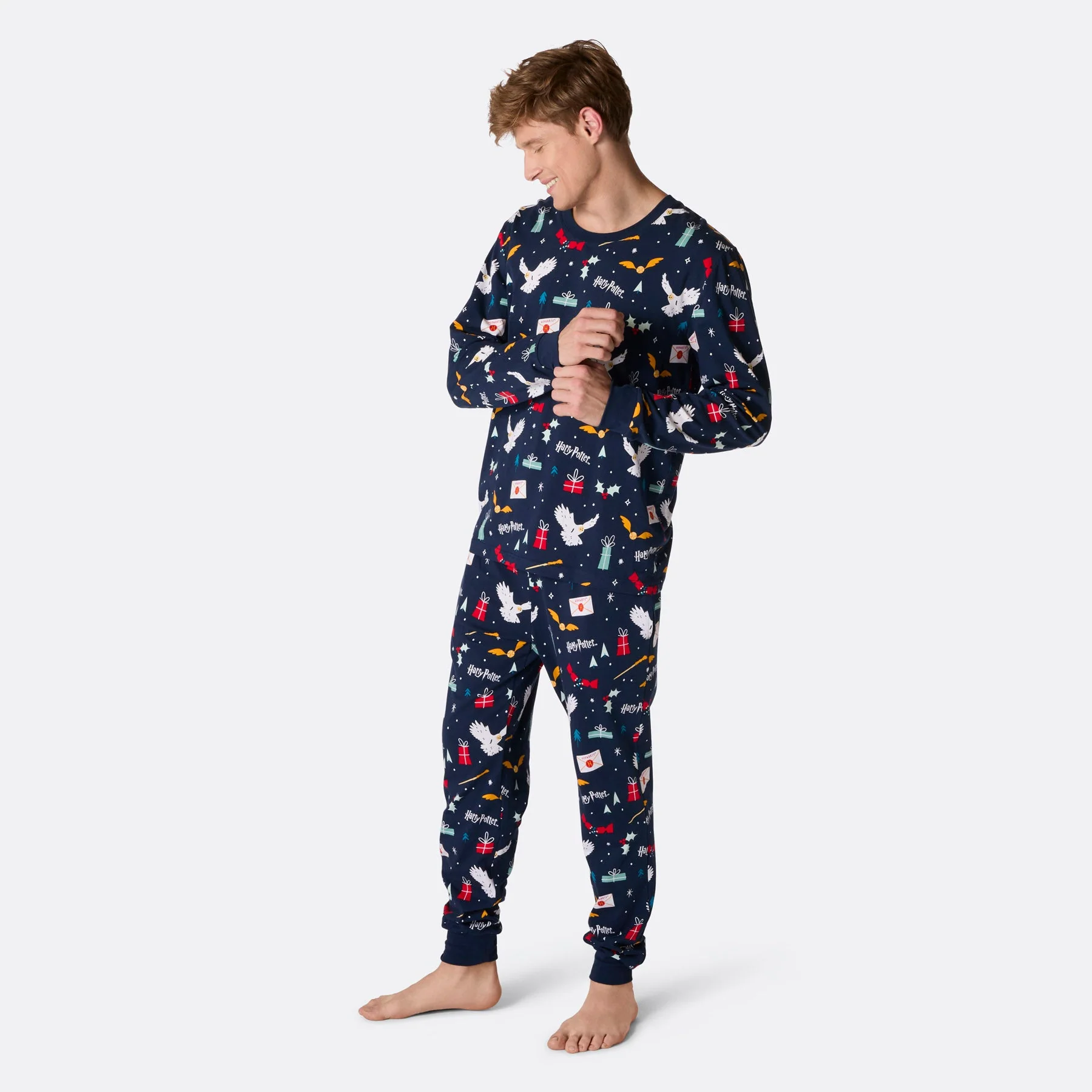 Men's Blue Harry Potter Pyjamas - Image 3