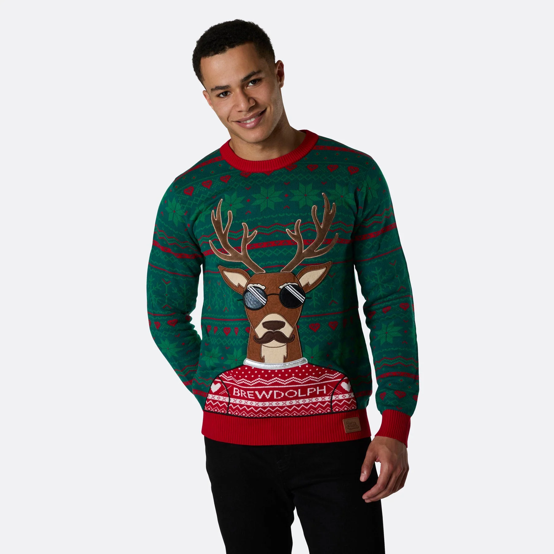 Men's Brewdolph Christmas Jumper - Image 3
