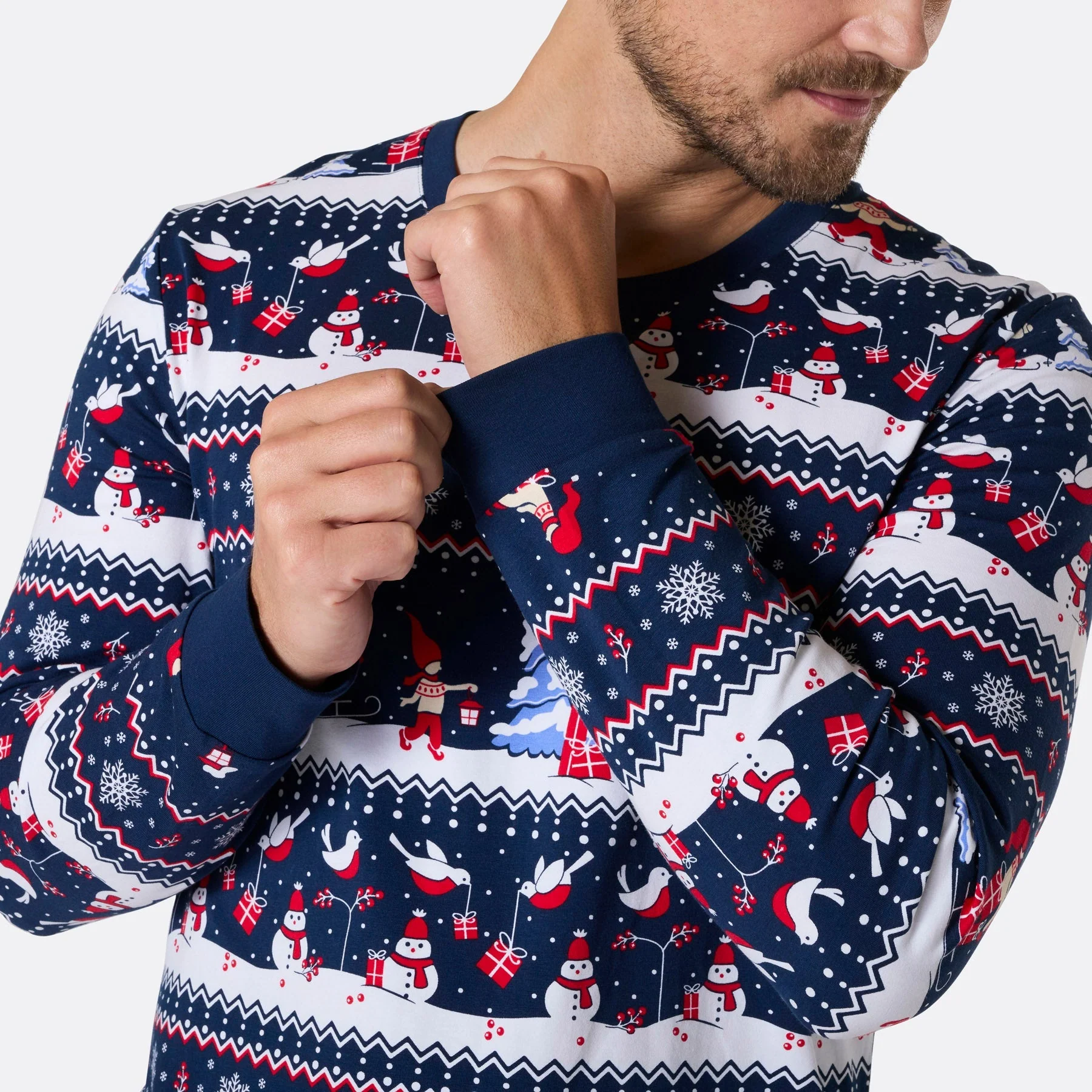 Men's Christmas Scenery Christmas Pyjamas - Image 5