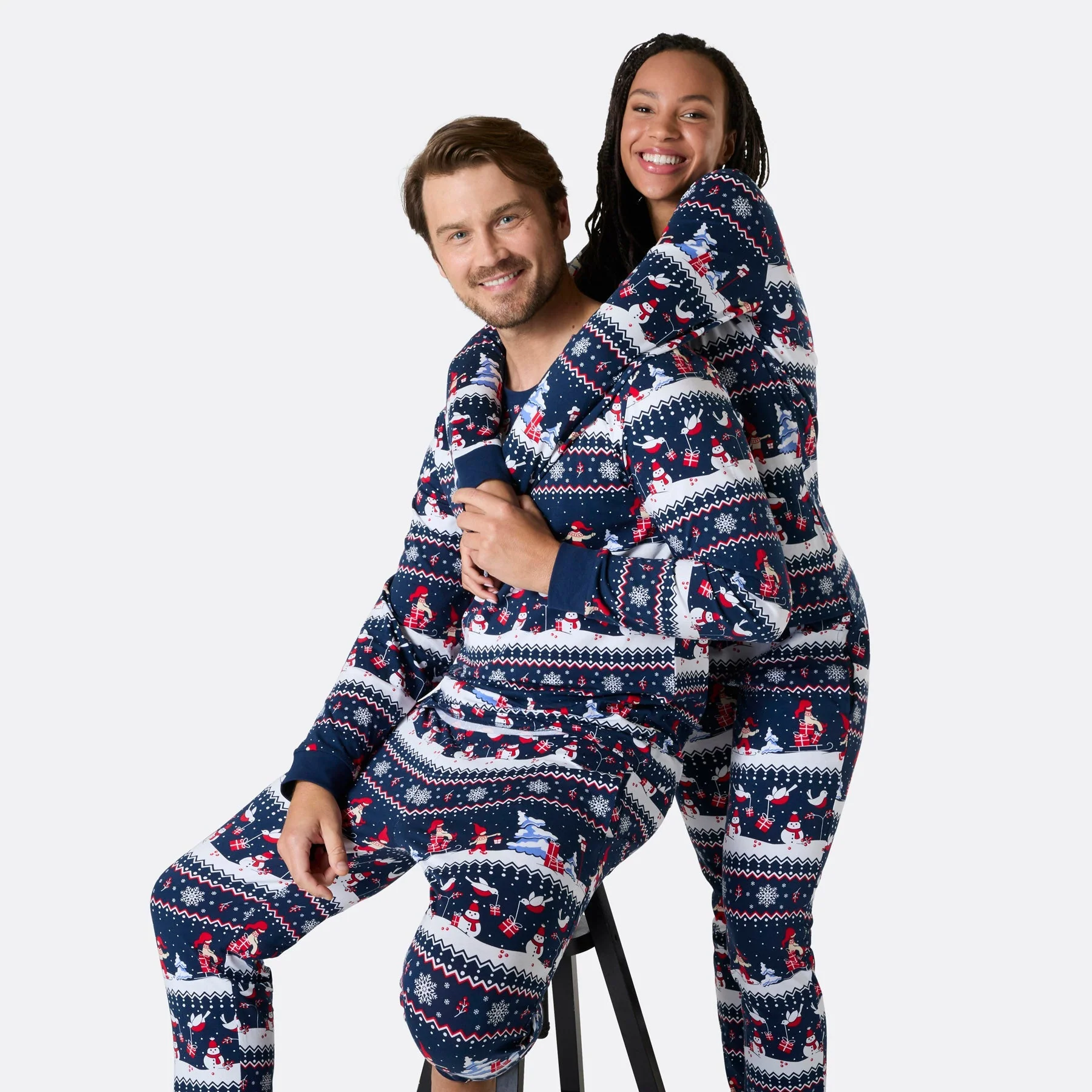 Men's Christmas Scenery Christmas Pyjamas - Image 7
