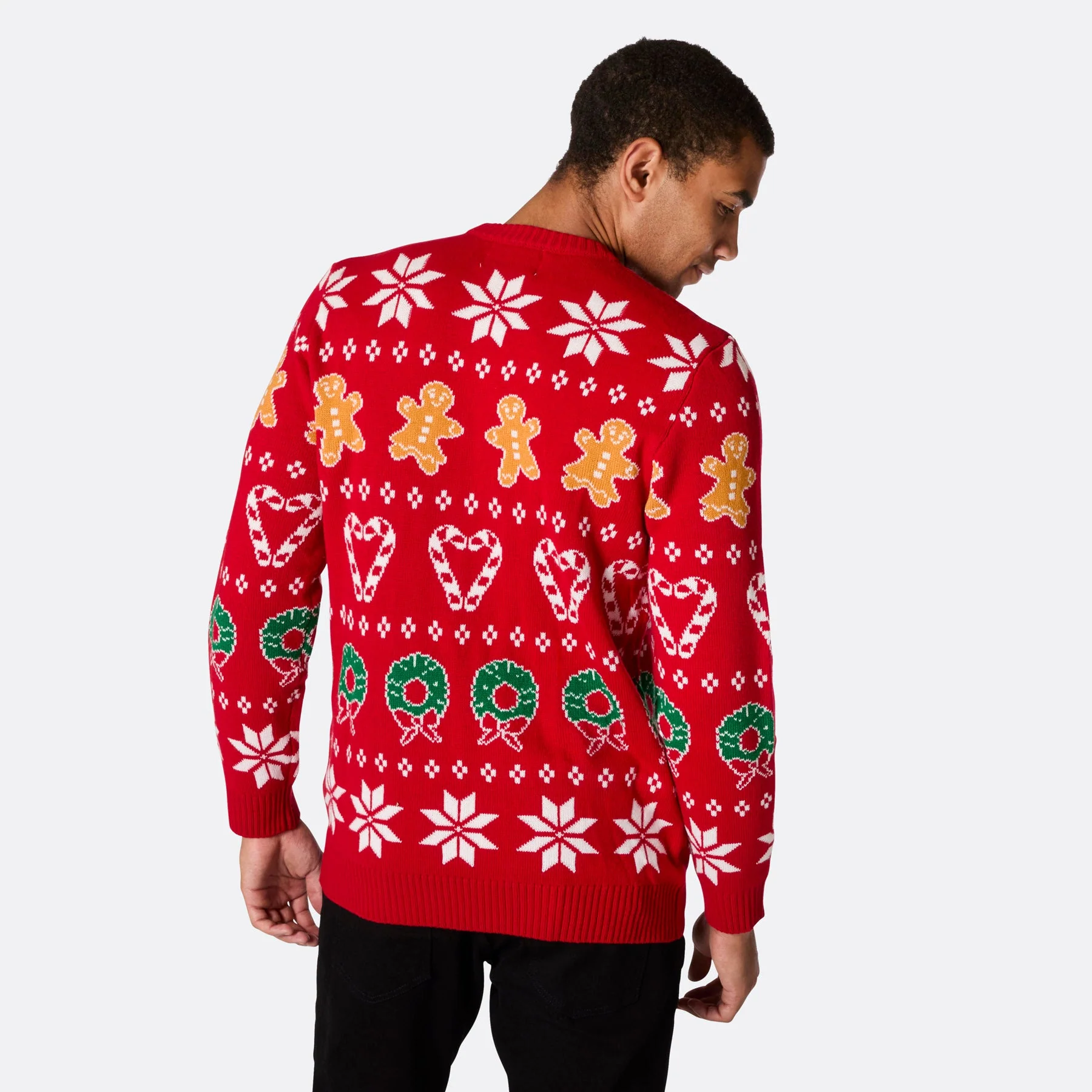 Men's Family Red Christmas Jumper - Image 3