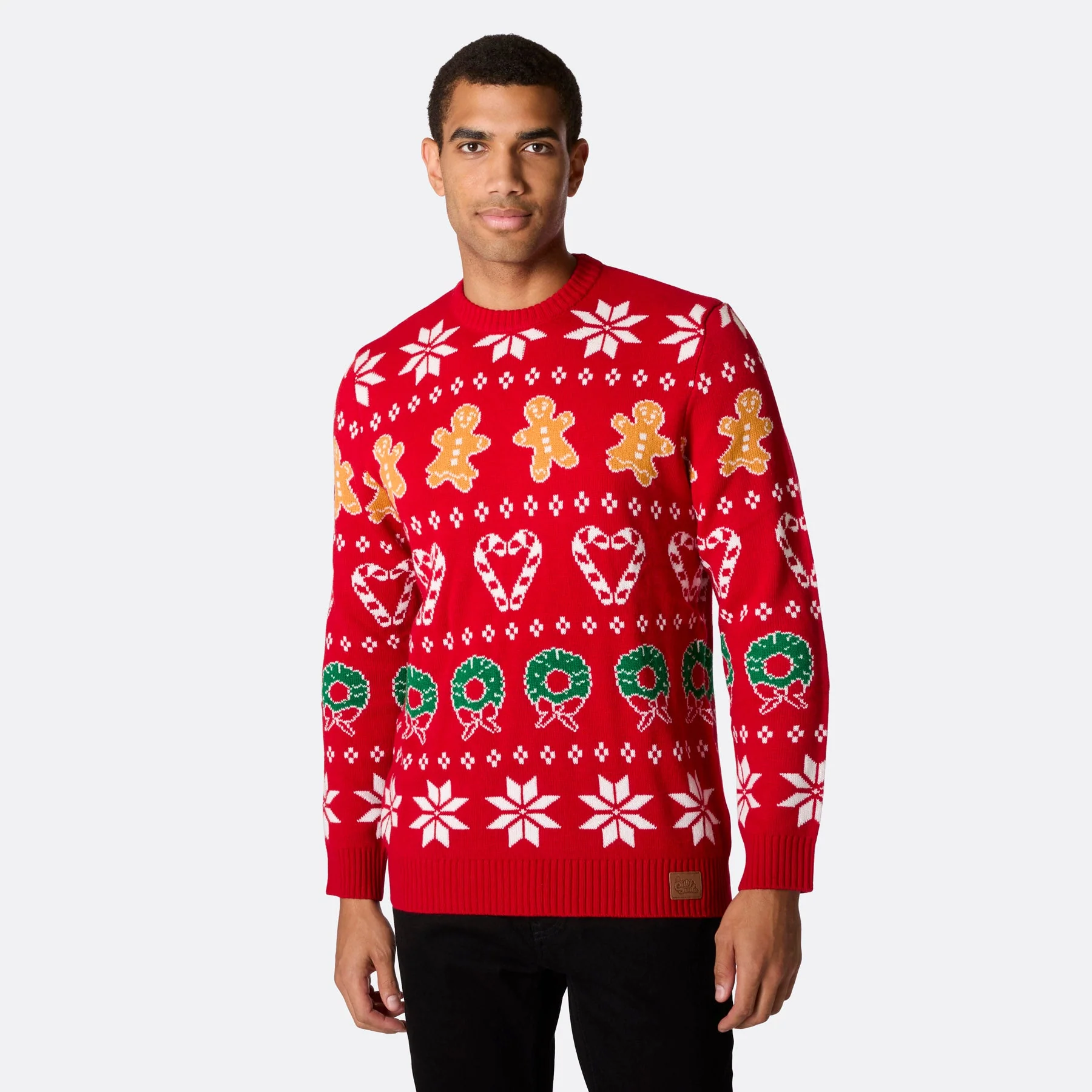 Men's Family Red Christmas Jumper - Image 4