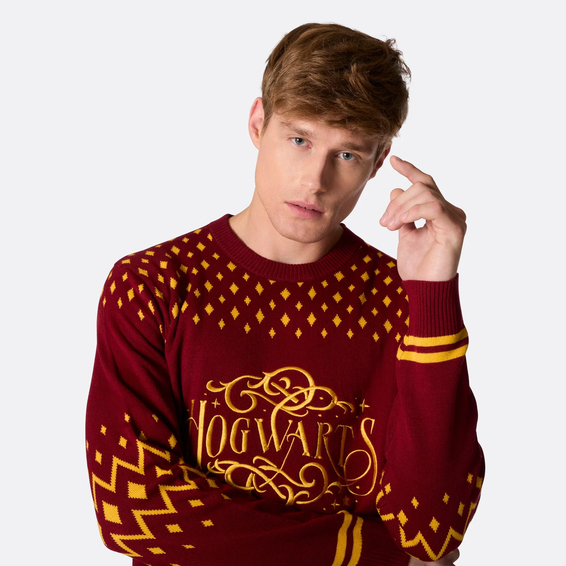 Men's Hogwarts Christmas Jumper - Image 3