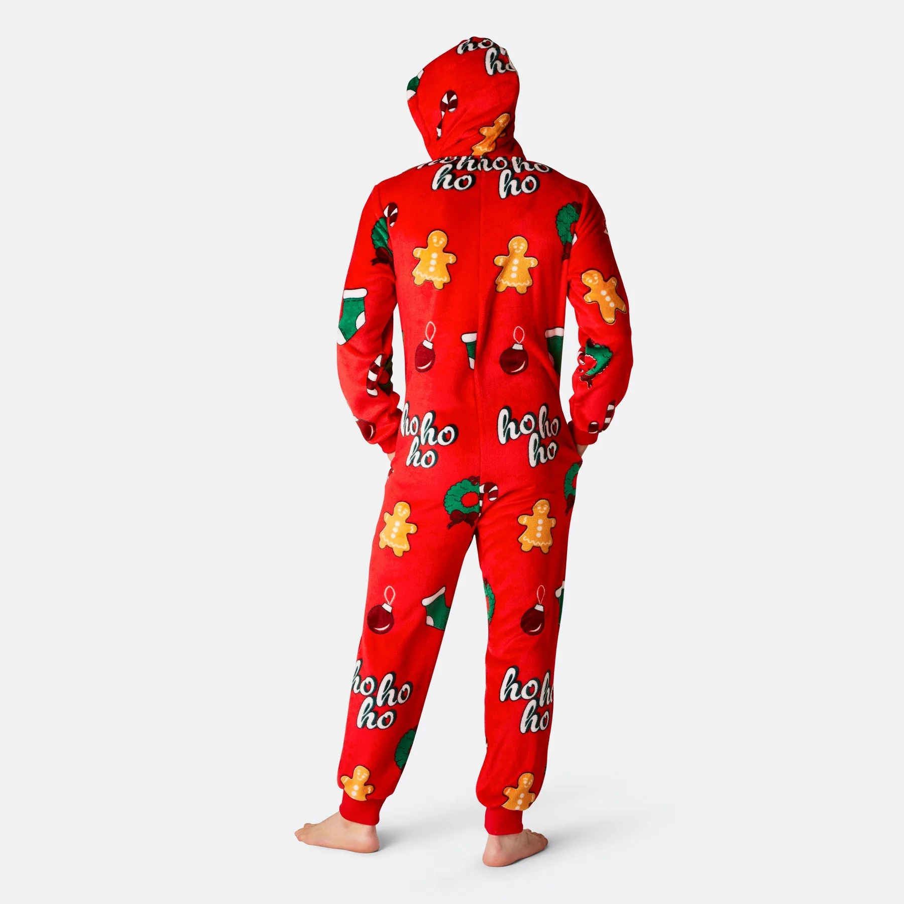 Men's Red Hohoho Onesie - Image 3
