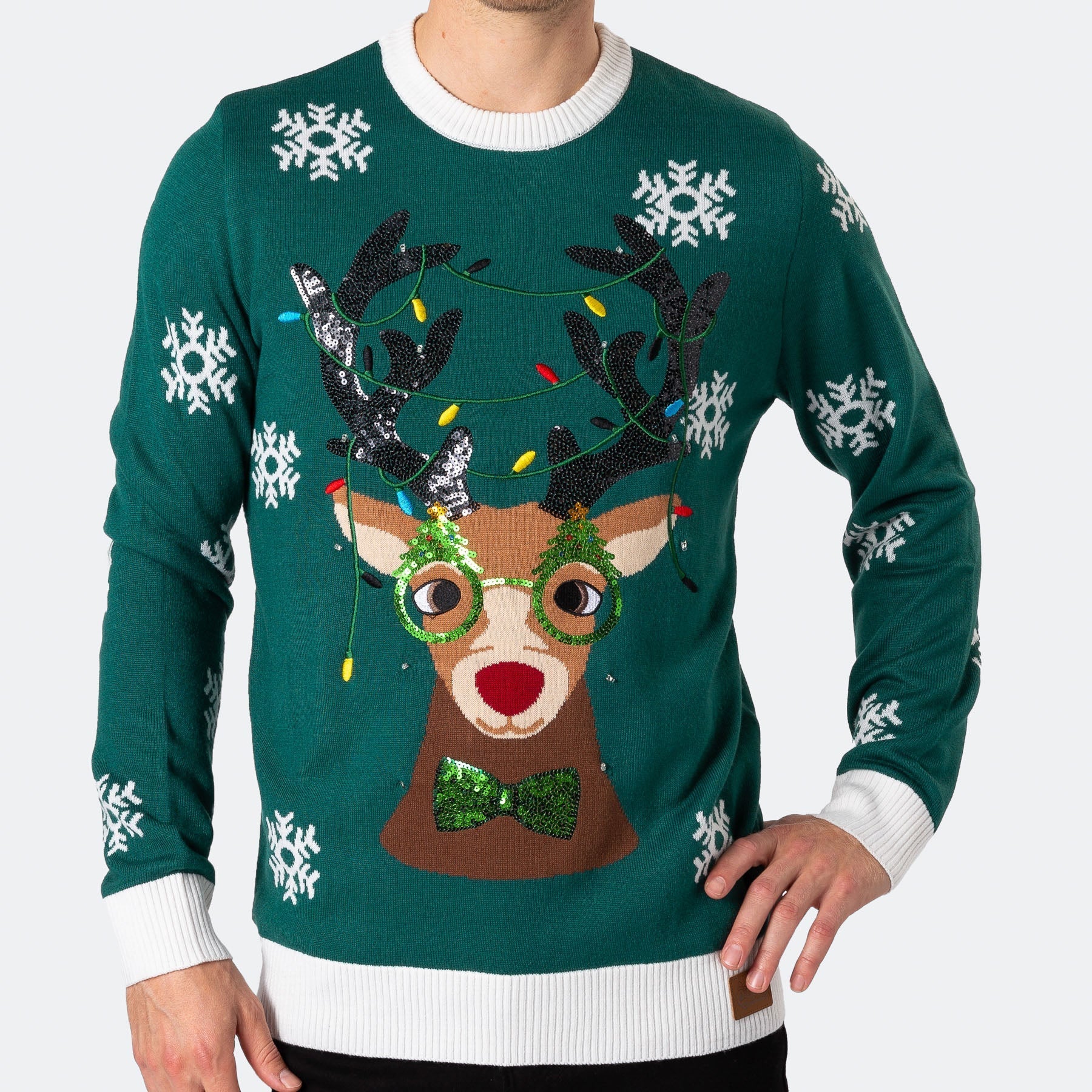 Men's Rudolf Christmas Jumper - Image 6