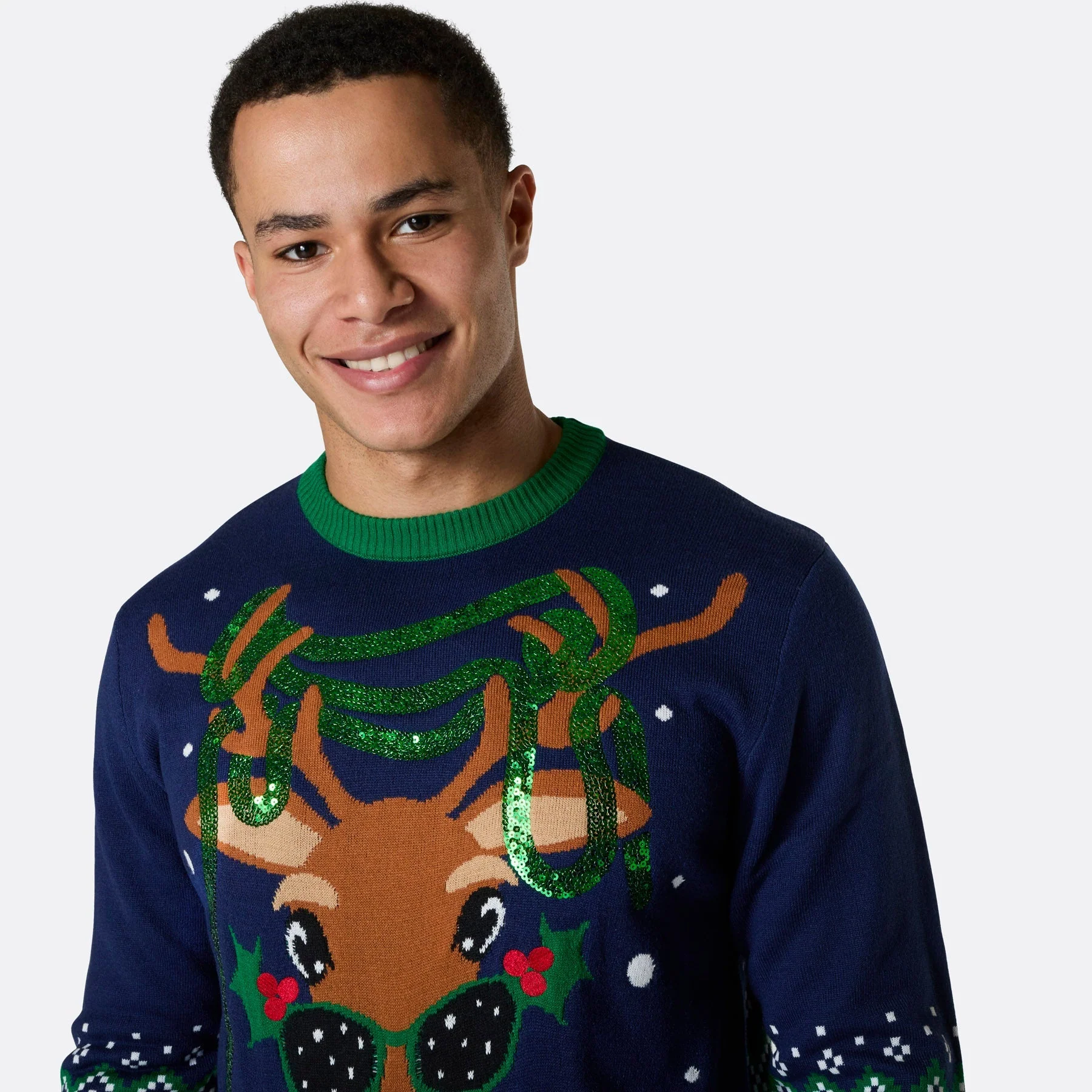 Men's Rudolph Christmas Jumper - Image 3