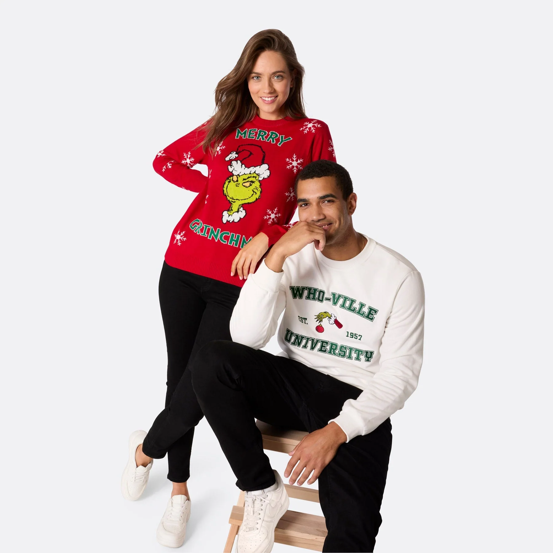 Men's Who-Ville University Christmas Sweatshirt - Image 5
