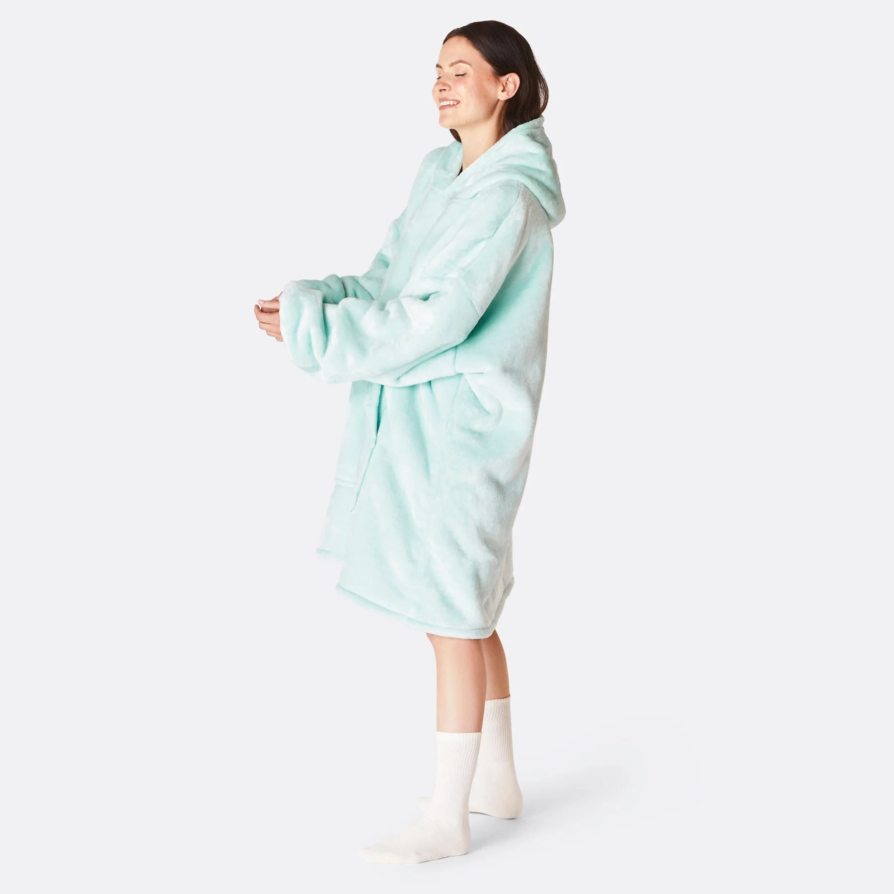 Mint Blue HappyHoodie - Image 3
