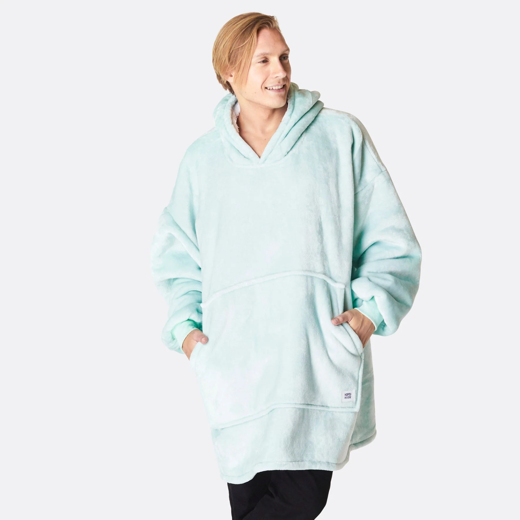 Mint Blue HappyHoodie - Image 4