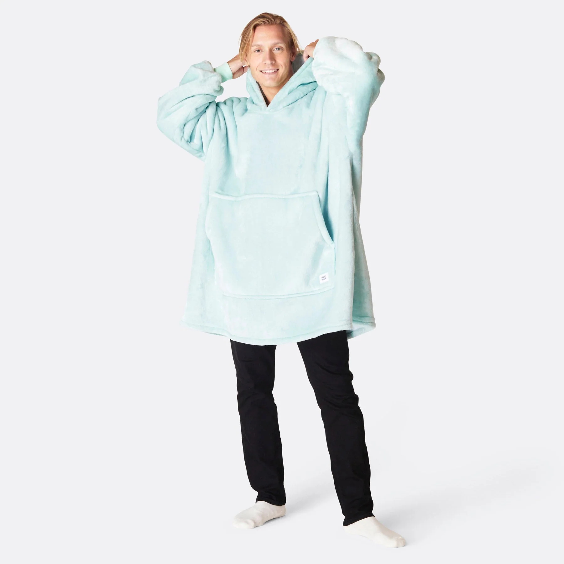 Mint Blue HappyHoodie - Image 5