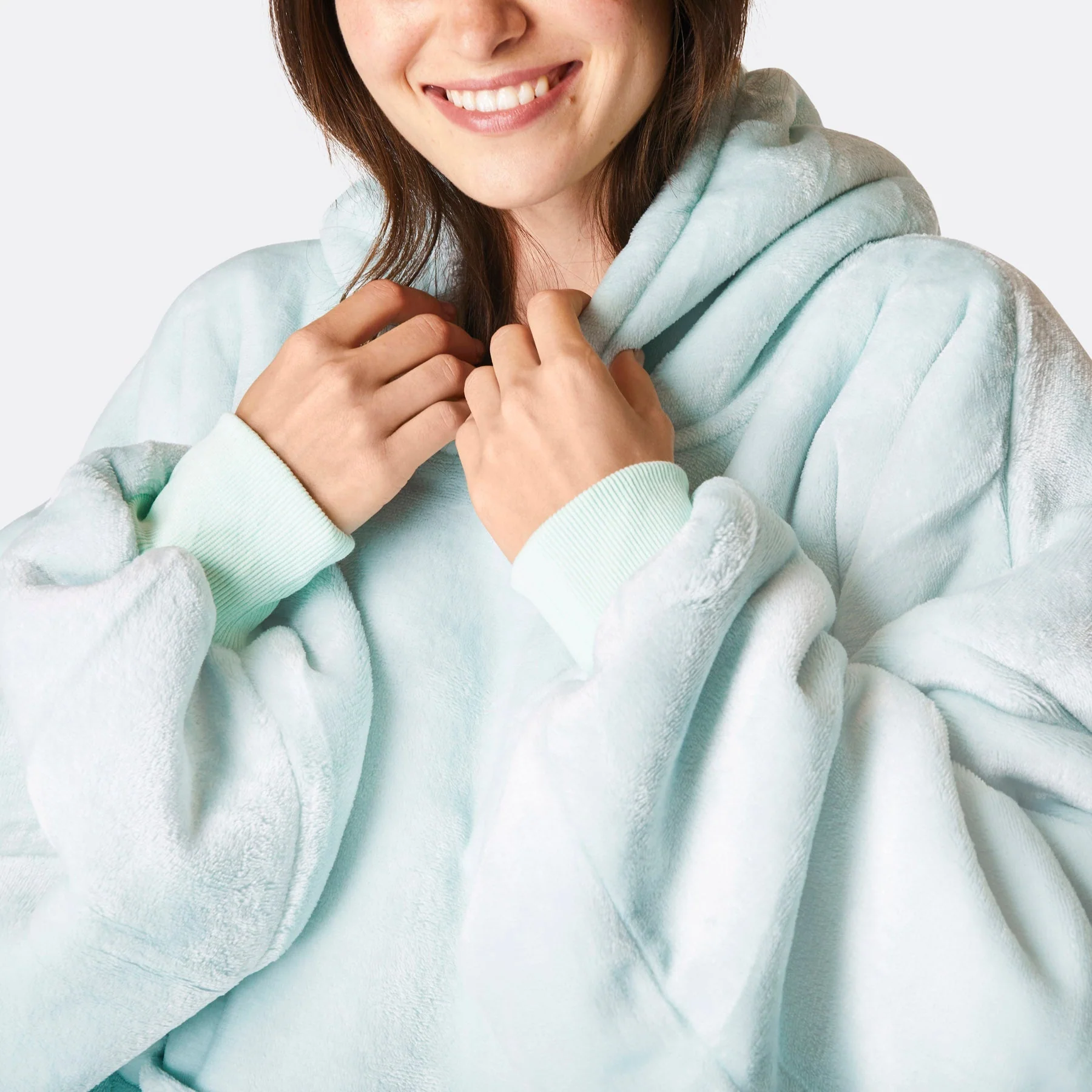 Mint Blue HappyHoodie - Image 7