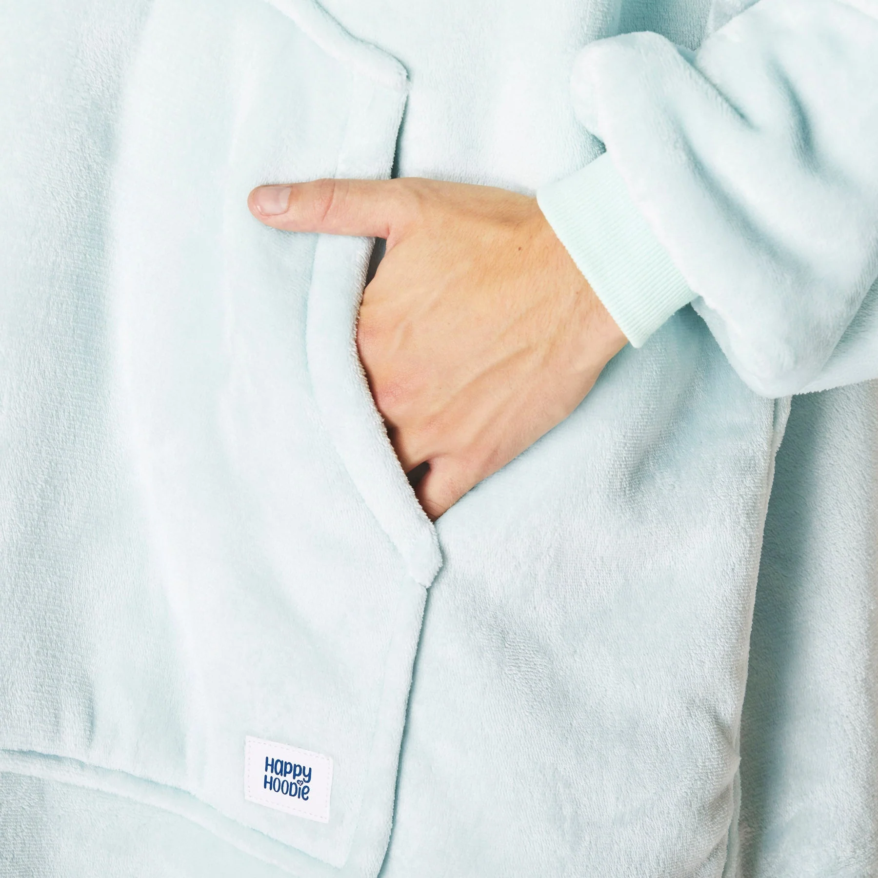 Mint Blue HappyHoodie - Image 8