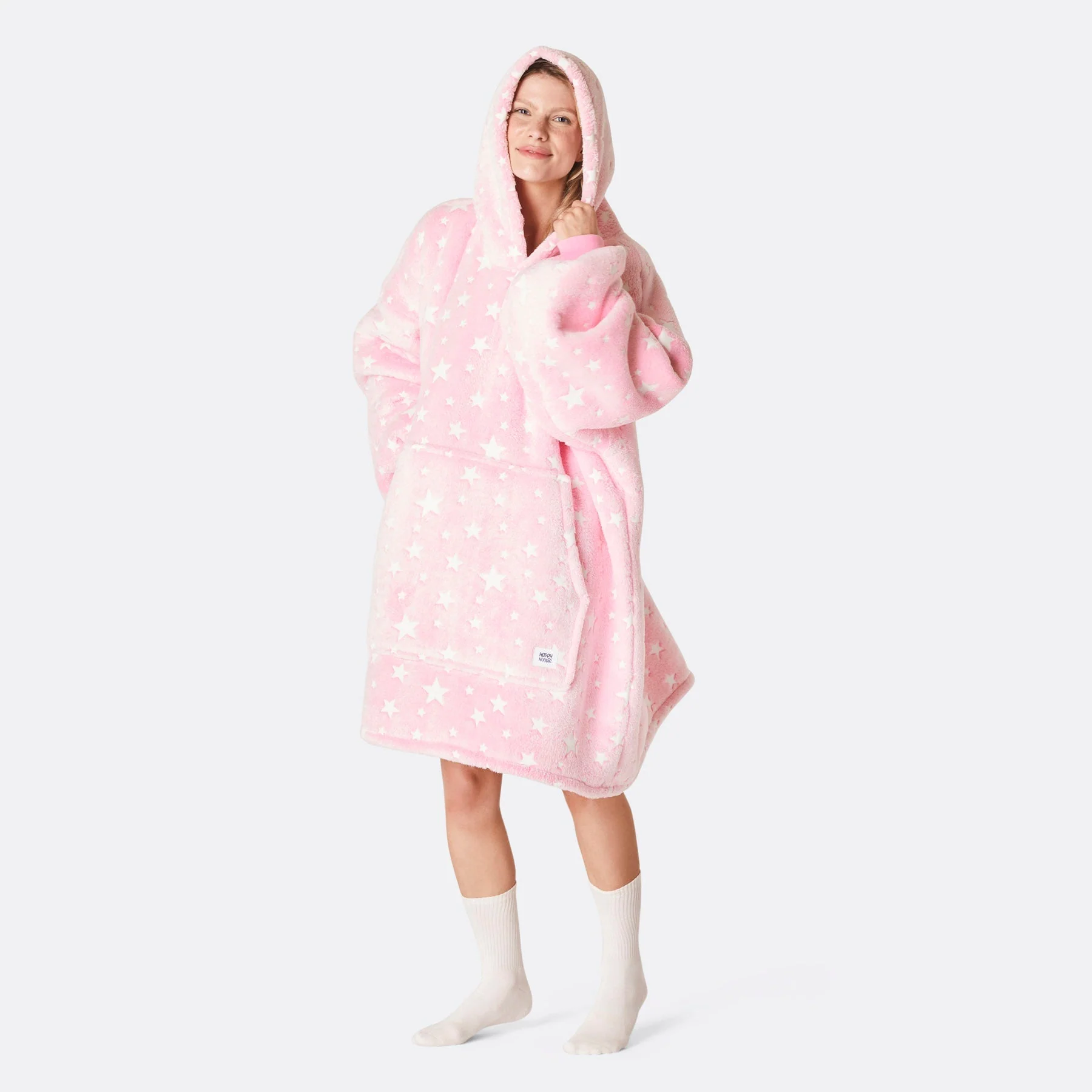 Pink Stars HappyHoodie - Image 4