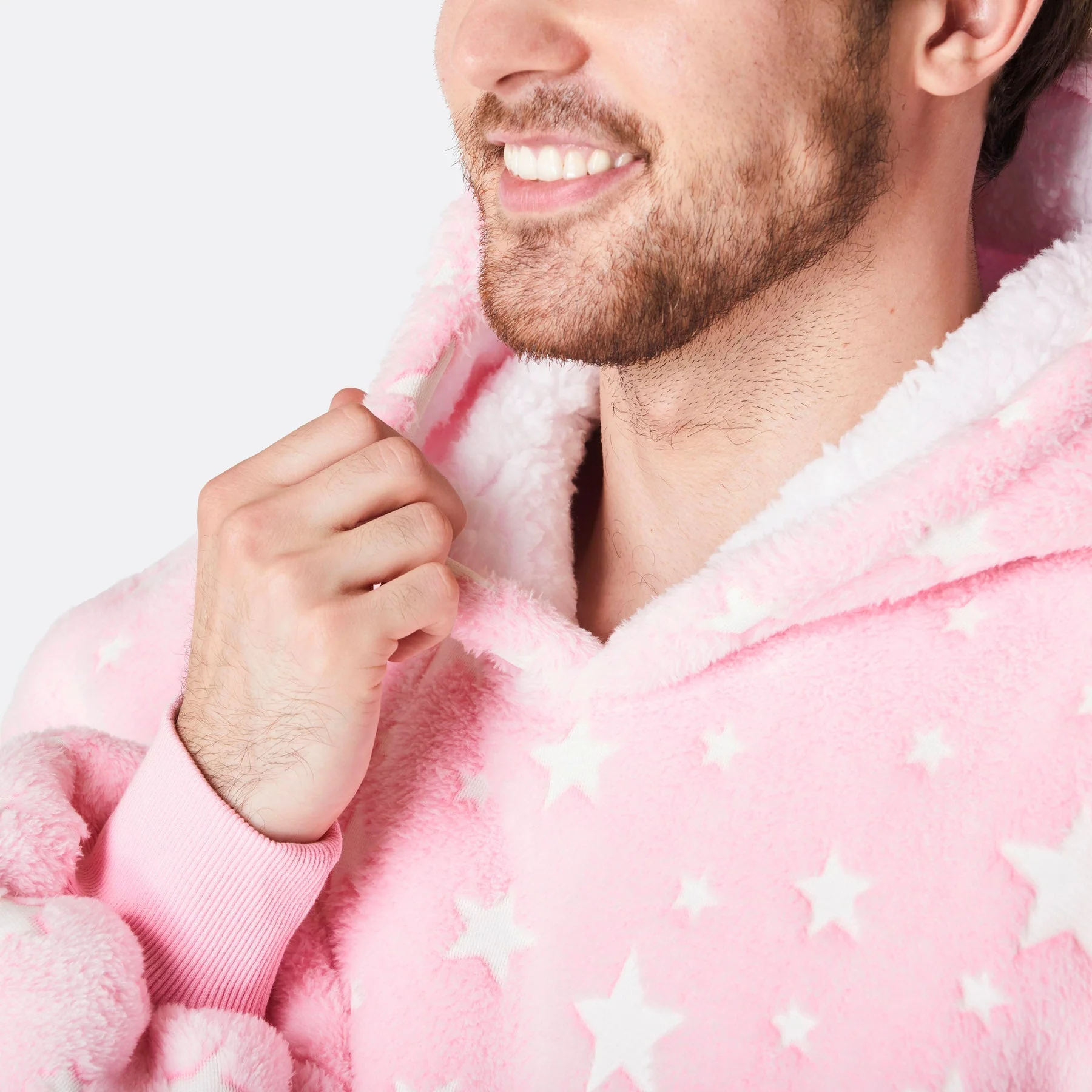 Pink Stars HappyHoodie - Image 5