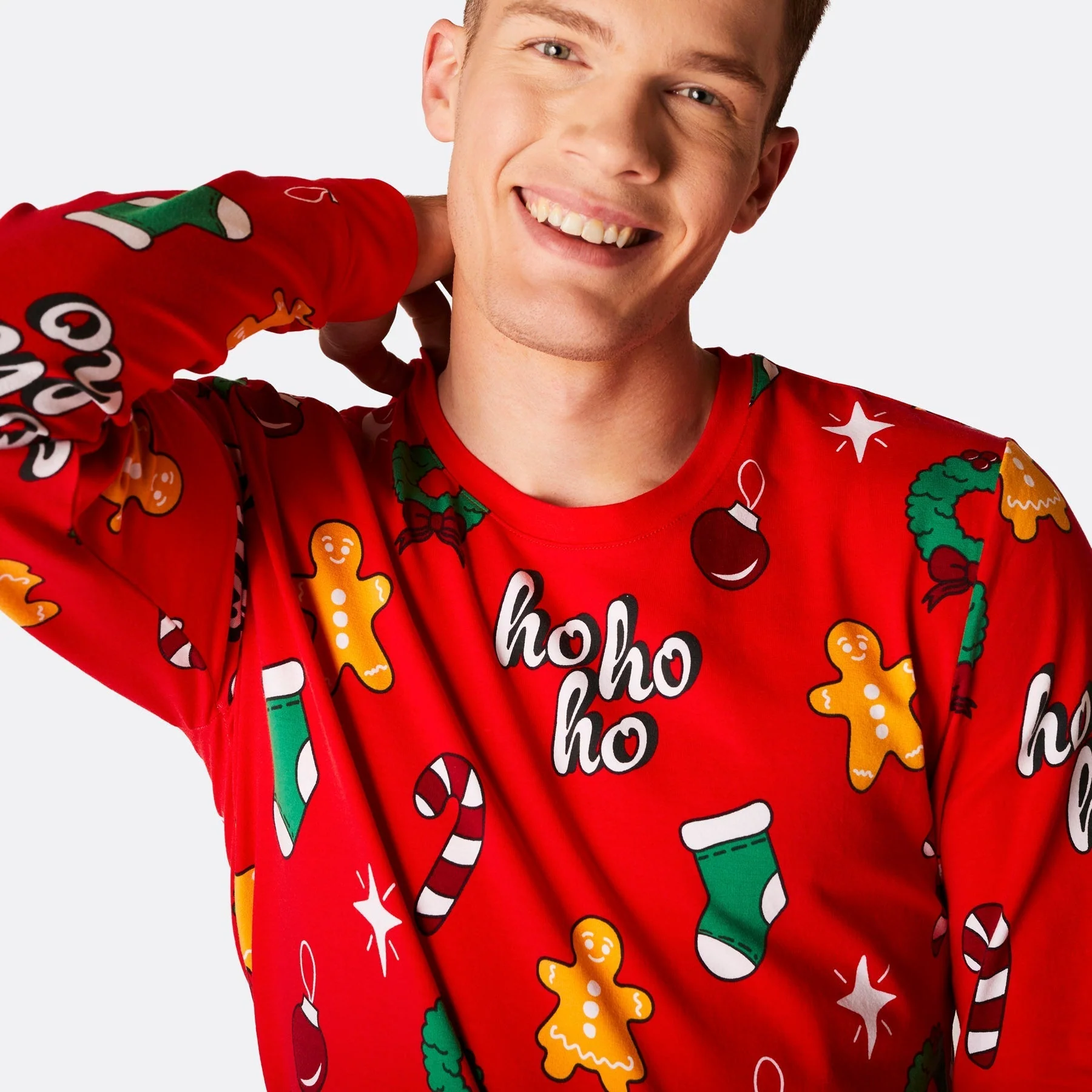 Red Hohoho Christmas Pyjamas Family - Image 4