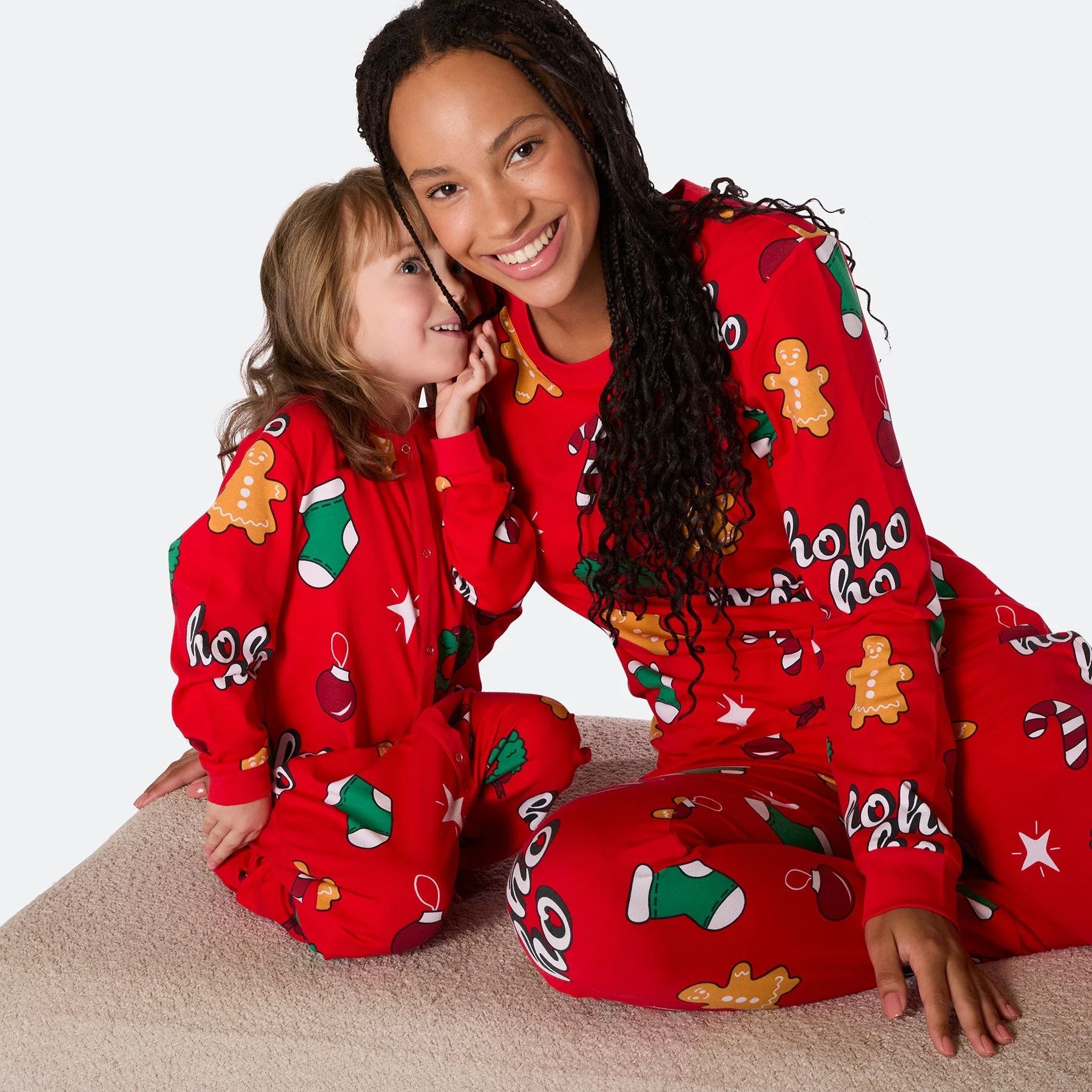 Red Hohoho Christmas Pyjamas Family - Image 7