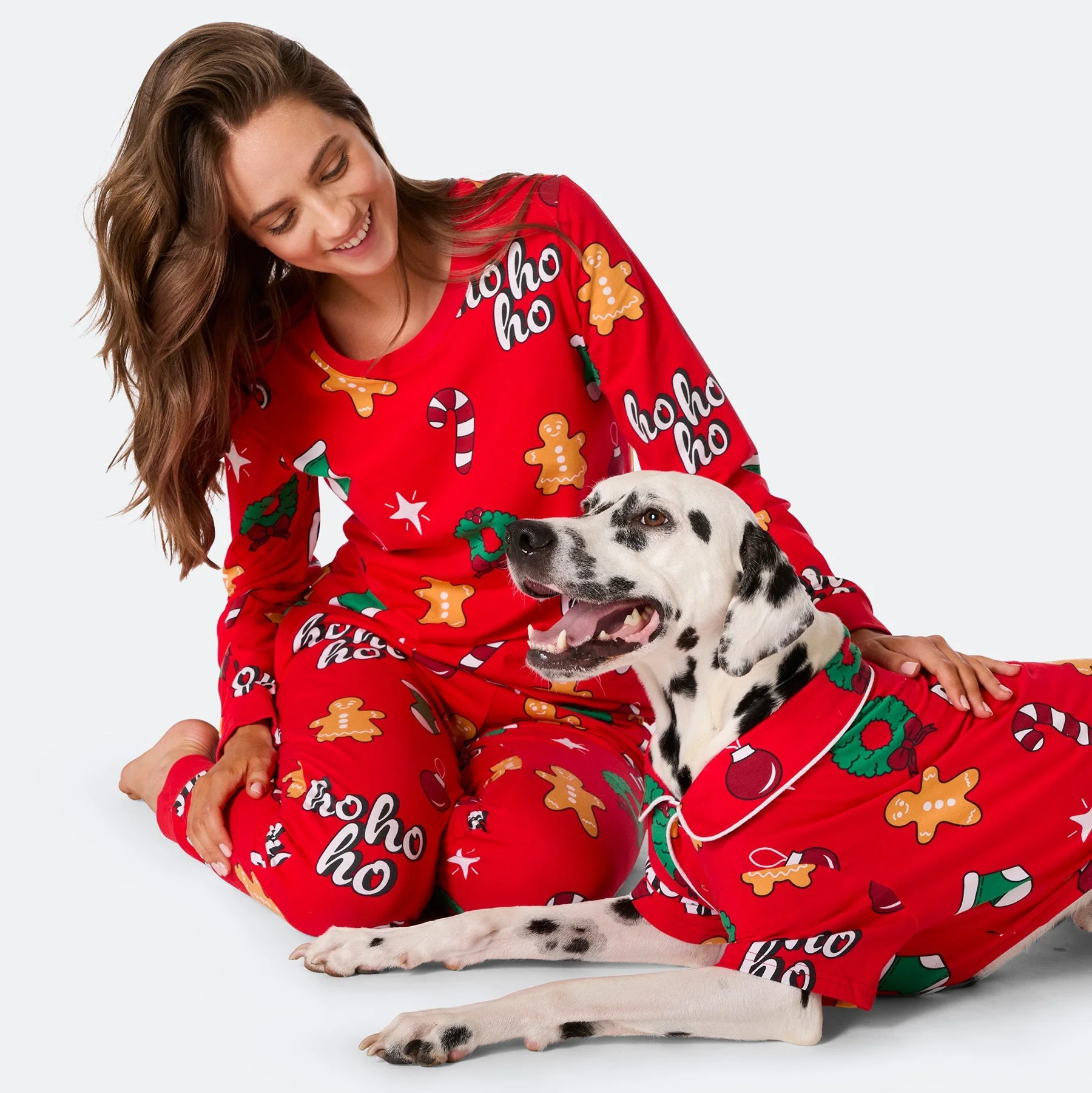 Red Hohoho Christmas Pyjamas Family - Image 9