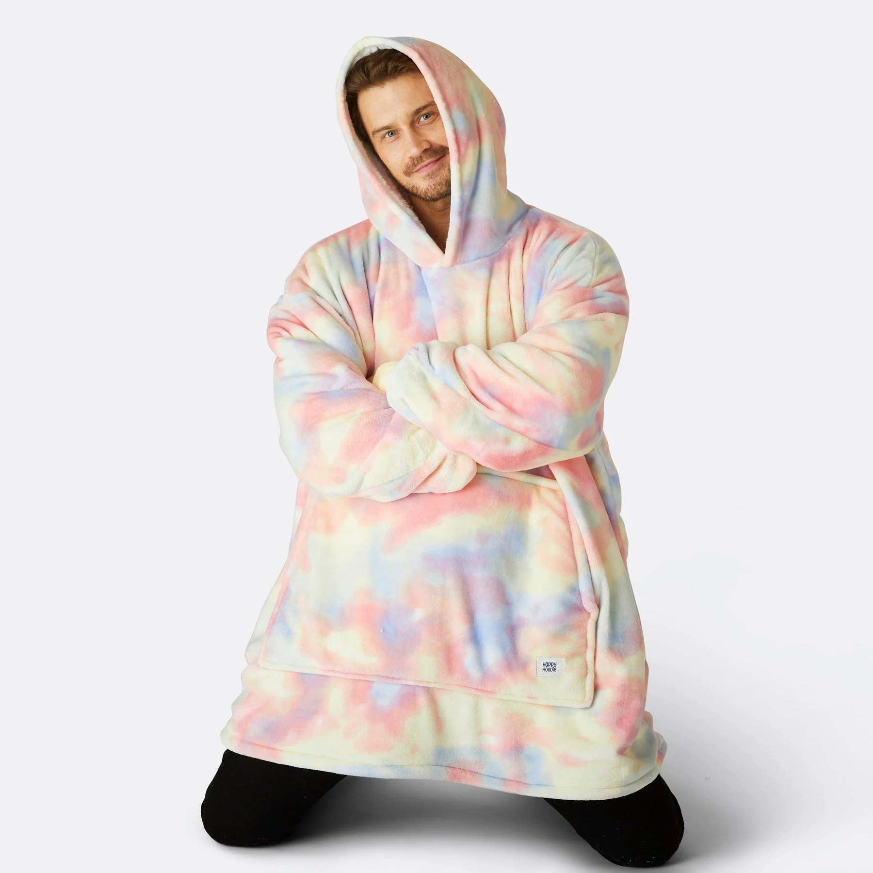 Tiedye Pastel HappyHoodie - Image 6