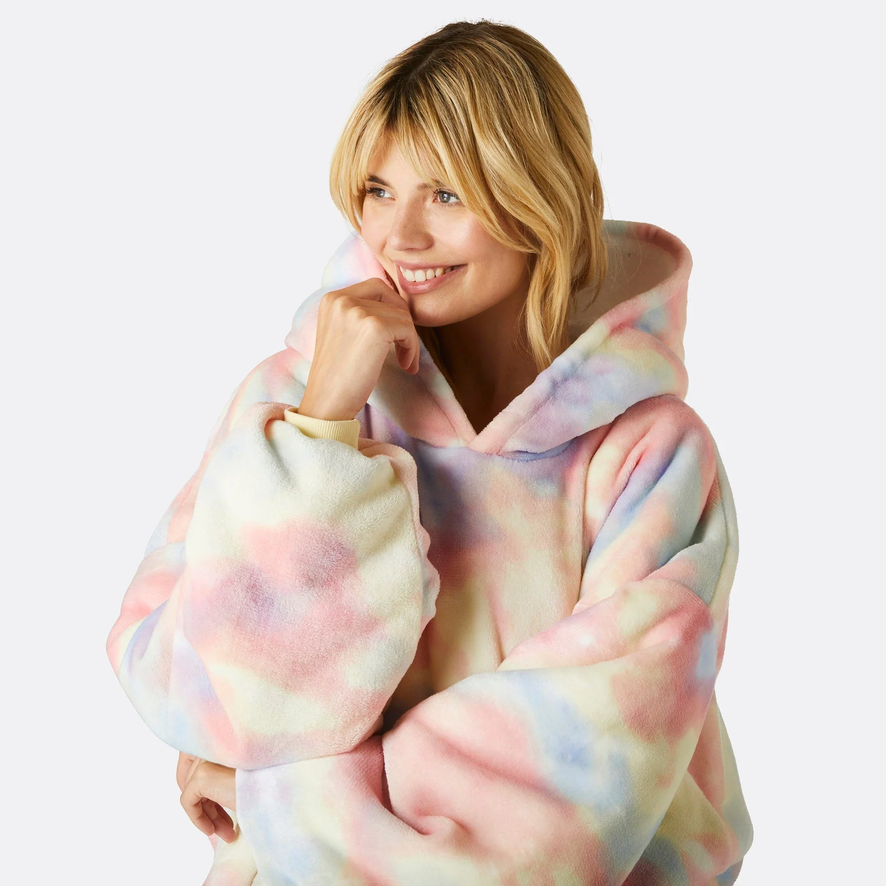 Tiedye Pastel HappyHoodie - Image 7