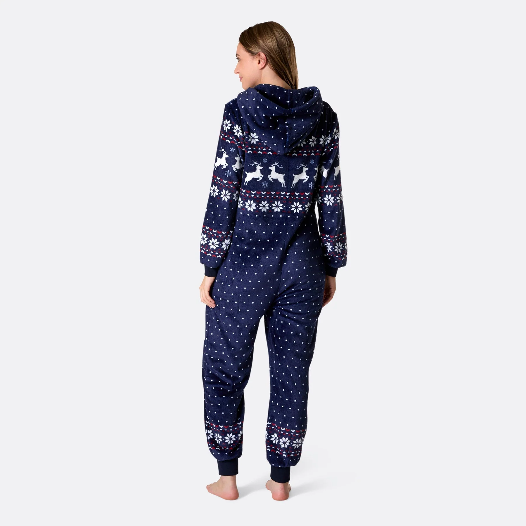 Women's Blue Christmas Onesie - Image 4