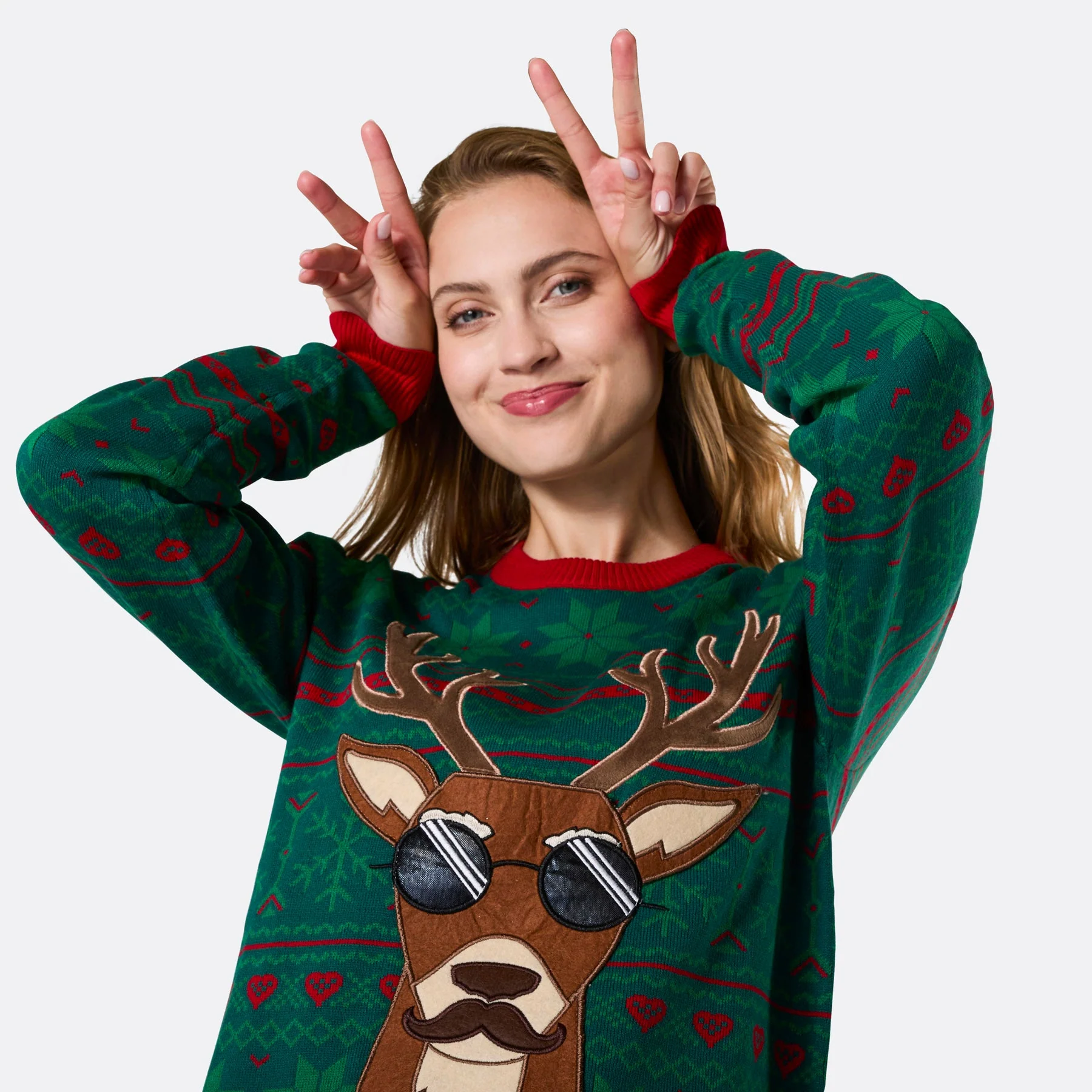 Women's Brewdolph Christmas Jumper - Image 3