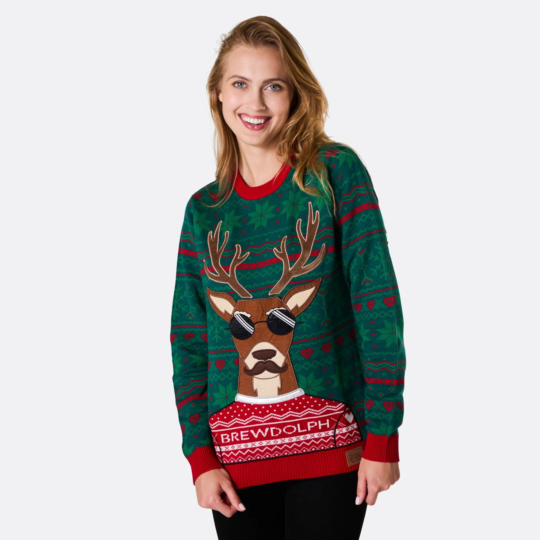 Women's Brewdolph Christmas Jumper - Image 4