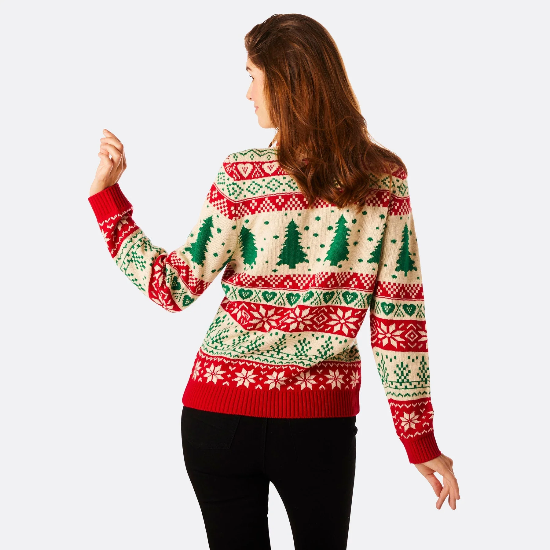 Women's Driving Home Christmas Jumper - Image 3