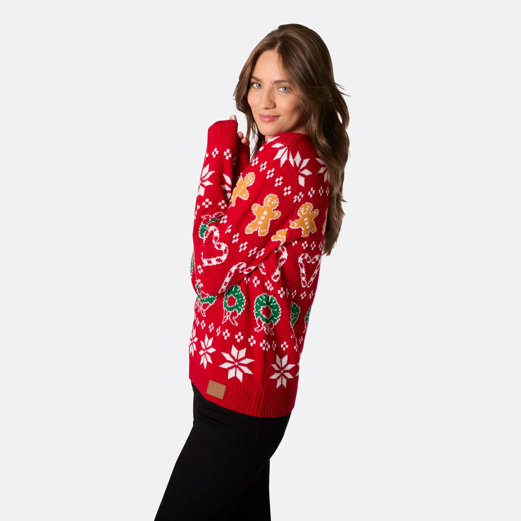 Women's Family Red Christmas Jumper - Image 3