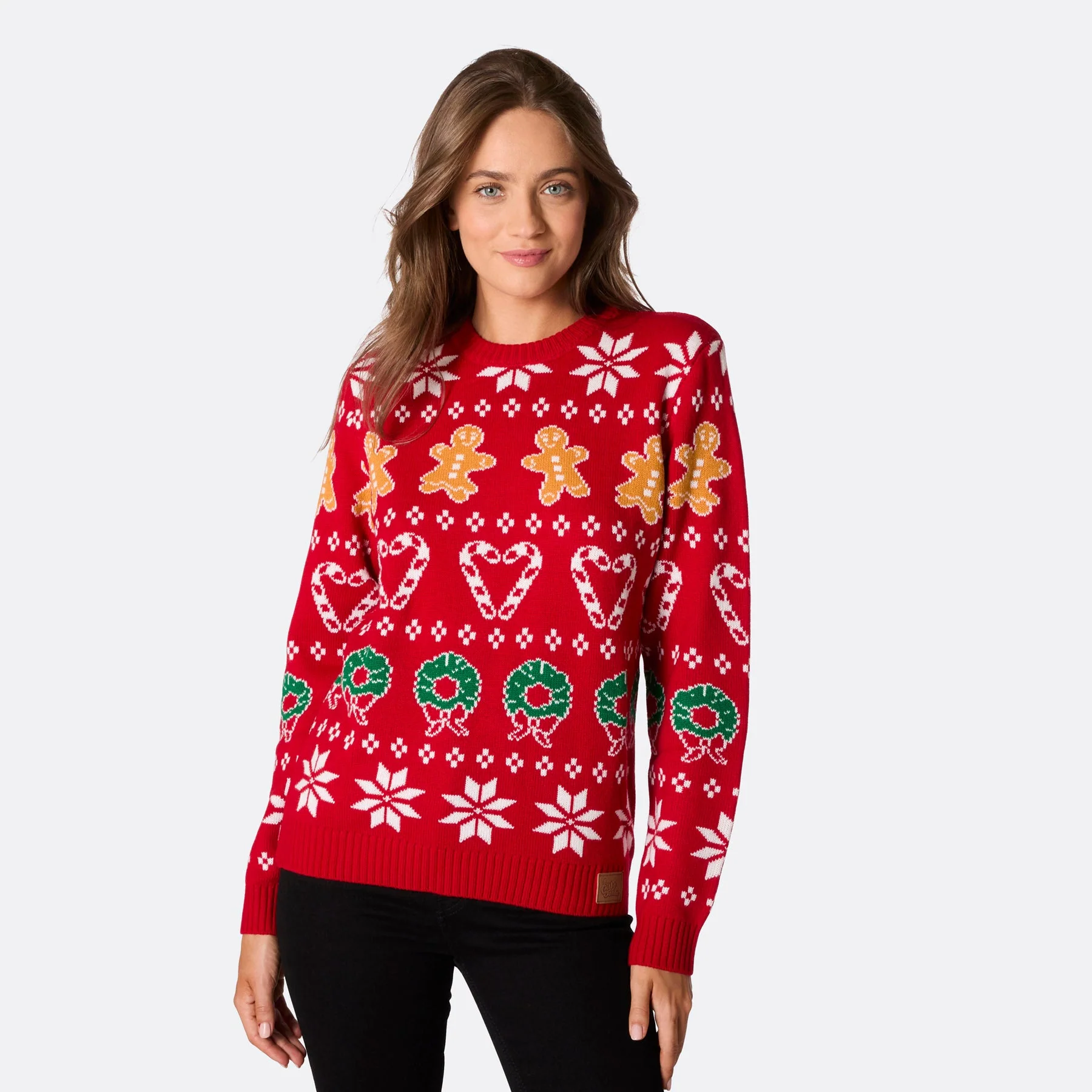 Women's Family Red Christmas Jumper - Image 4