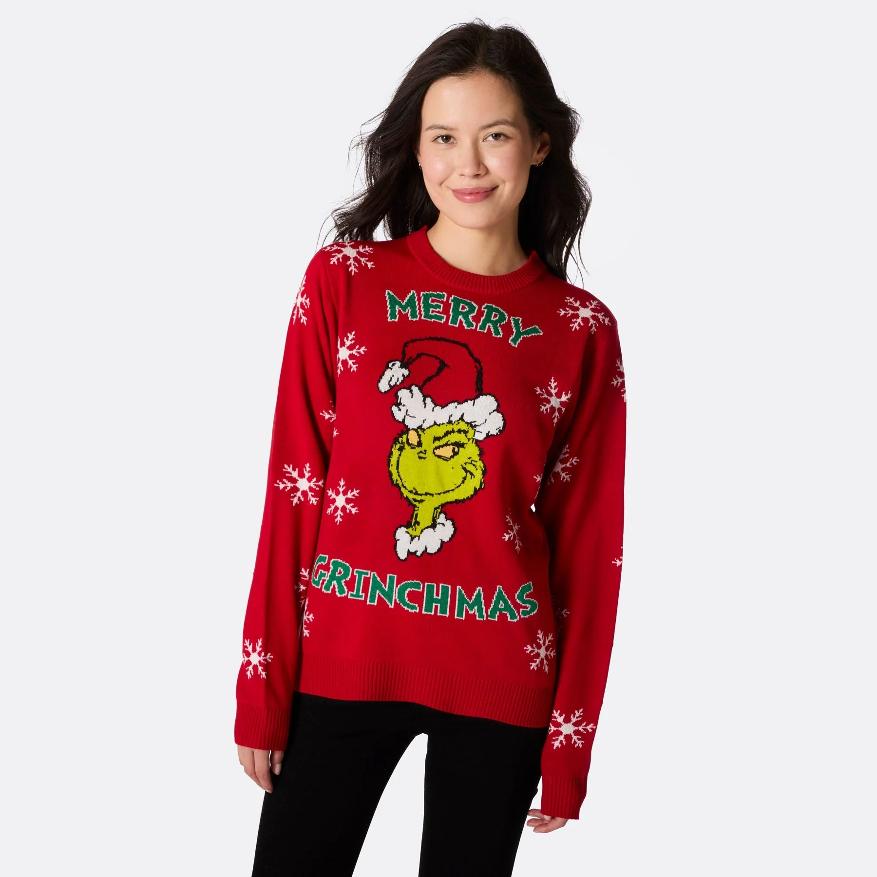 Women's Merry Grinchmas Christmas Jumper - Image 3