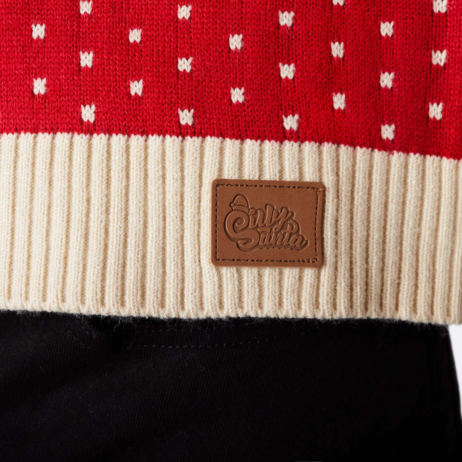 Women's Retro Reindeer Red Christmas Jumper - Image 6
