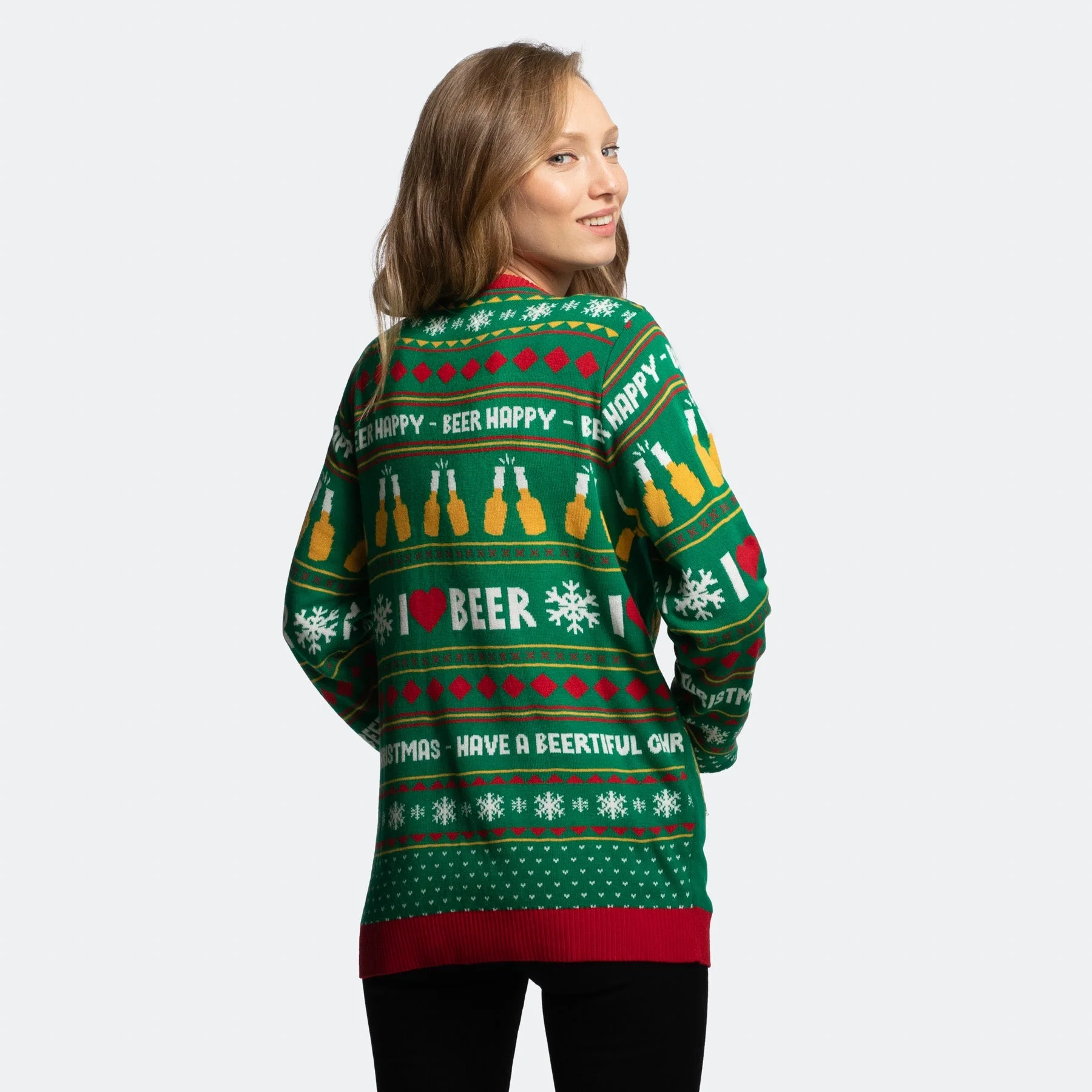 Women’s Most Wonderful Time for a Beer Christmas Jumper - Image 3