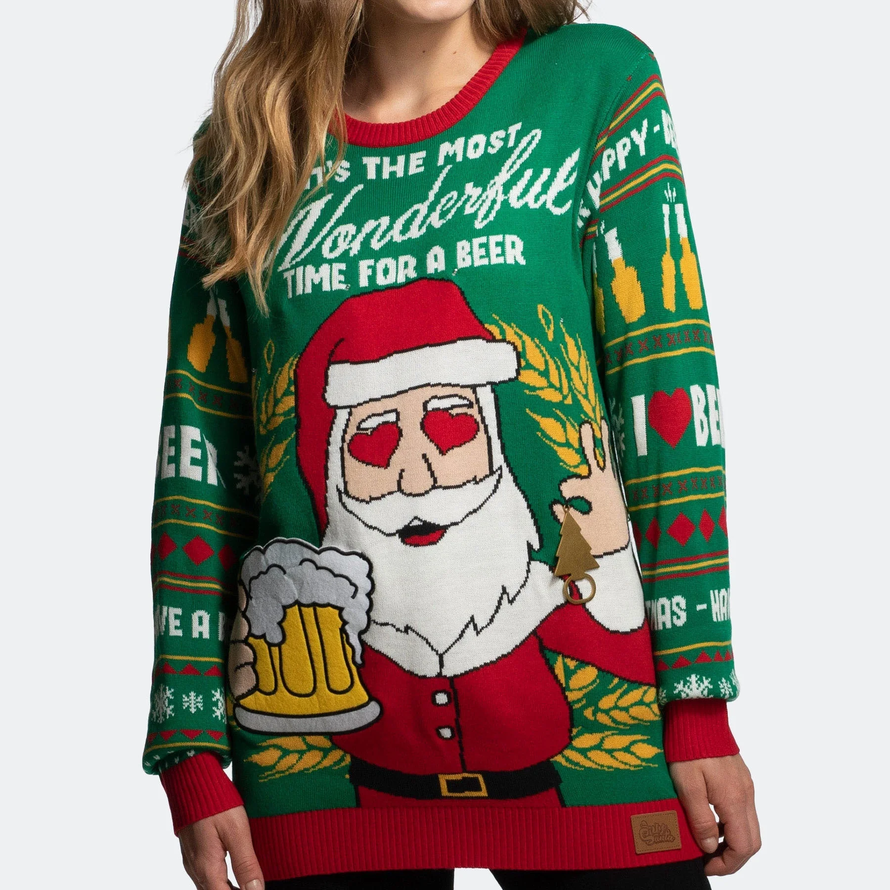 Women’s Most Wonderful Time for a Beer Christmas Jumper - Image 6